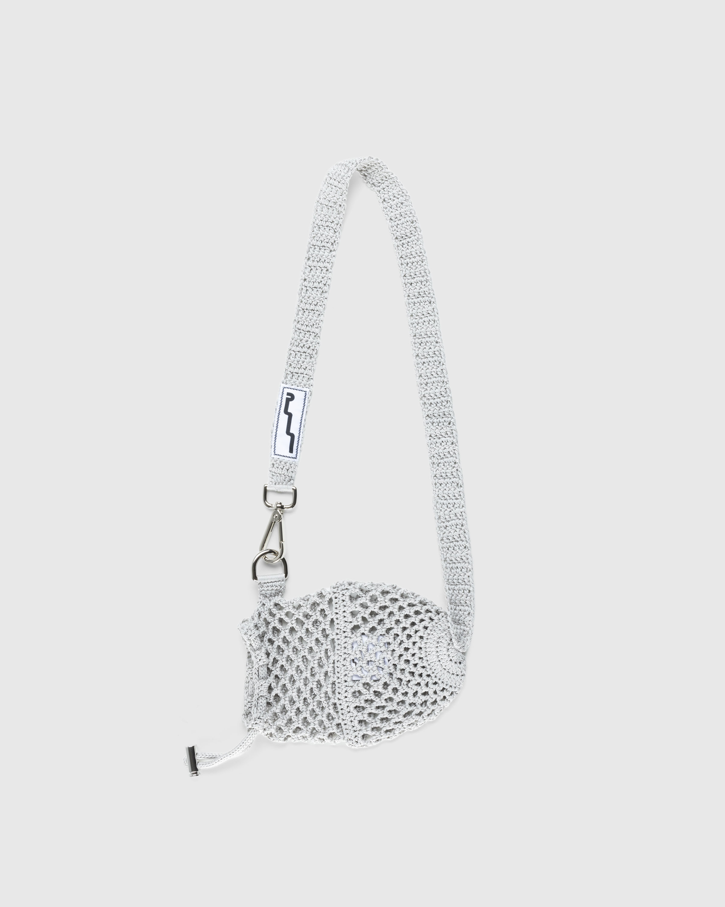SSU – Crochet Mesh Crossbody Bag Ice Grey - Waistbags - Grey - Image 1