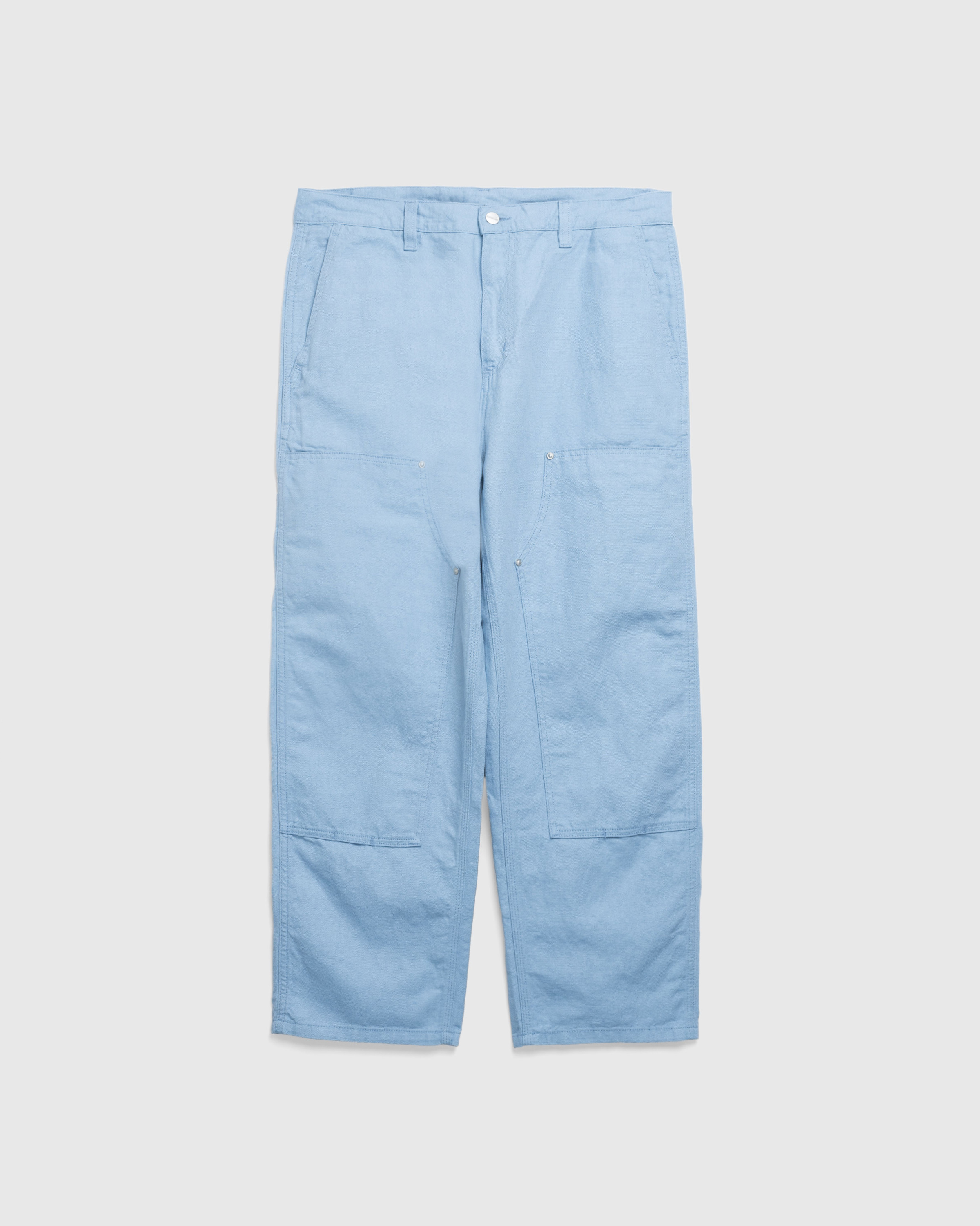Carhartt WIP – Walter Double Knee Pant Misty Sky/Rinsed - Work Pants - Blue - Image 1
