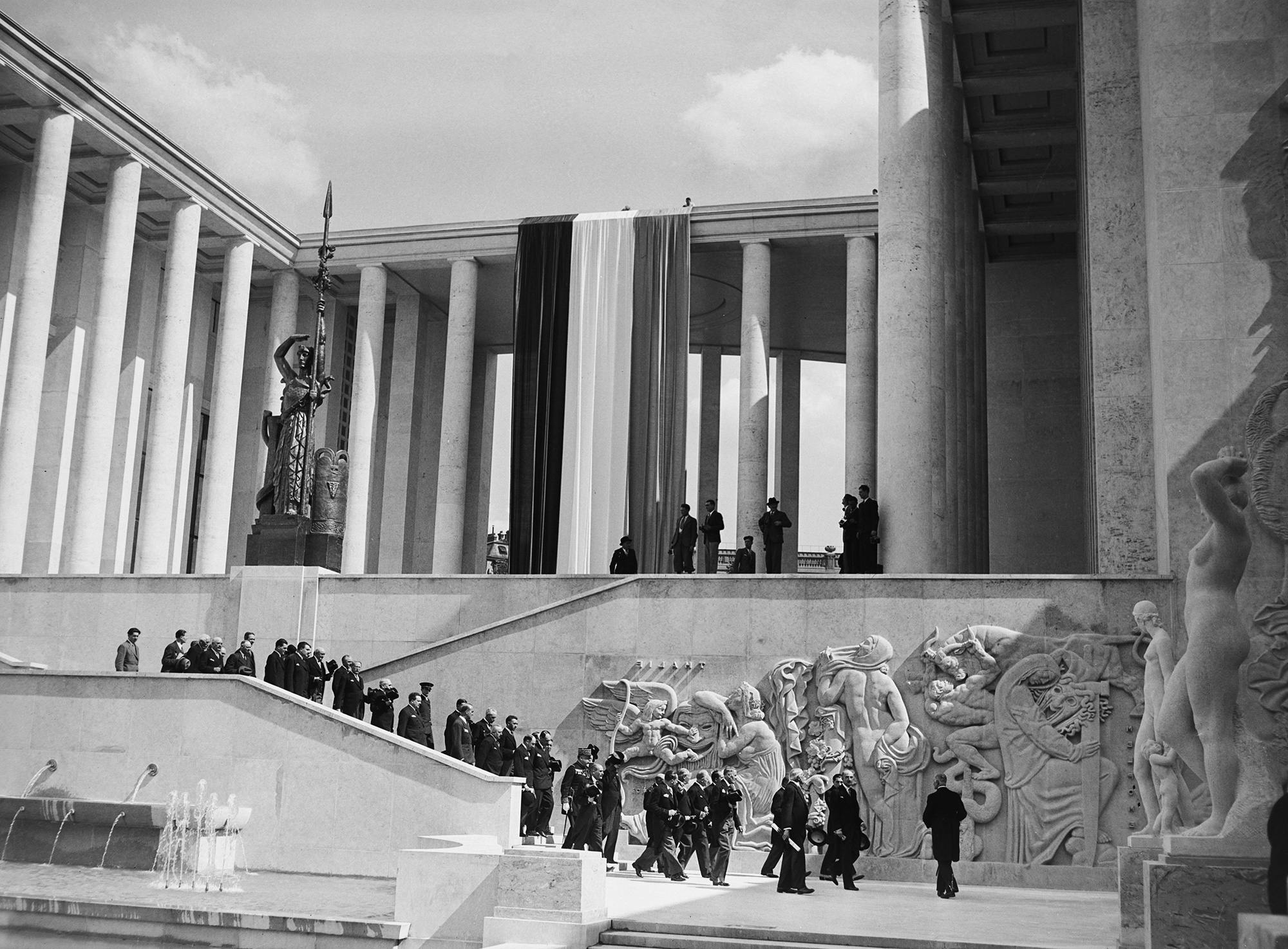 The inauguration of the Palais de Tokyo during the Universal Exhibition in Paris, May 24, 1937.