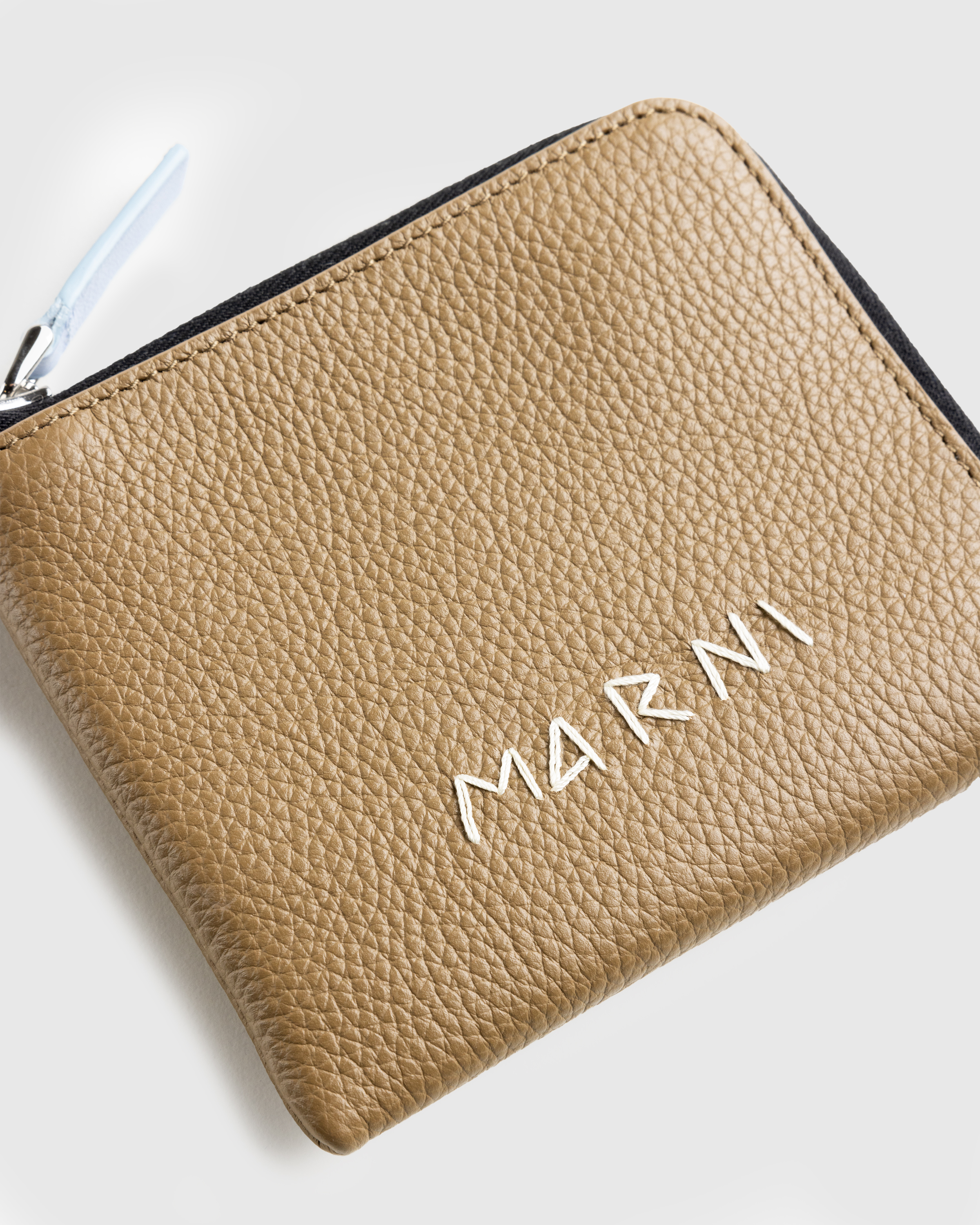 Marni – Zip Wallet Creta - Wallets - Brown - Image 3