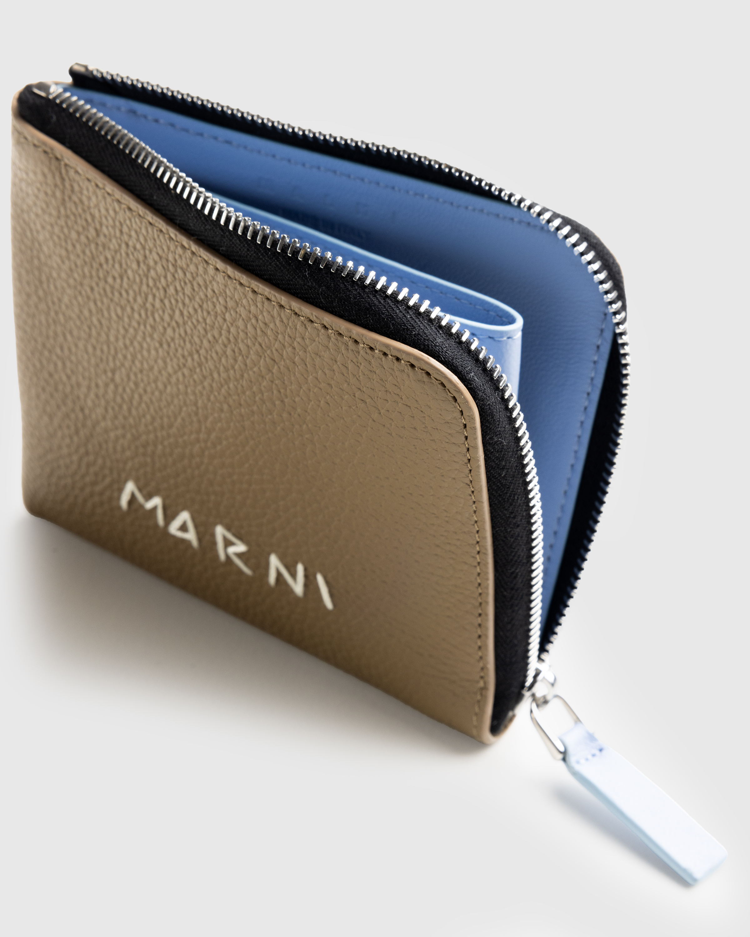 Marni – Zip Wallet Creta - Wallets - Brown - Image 4
