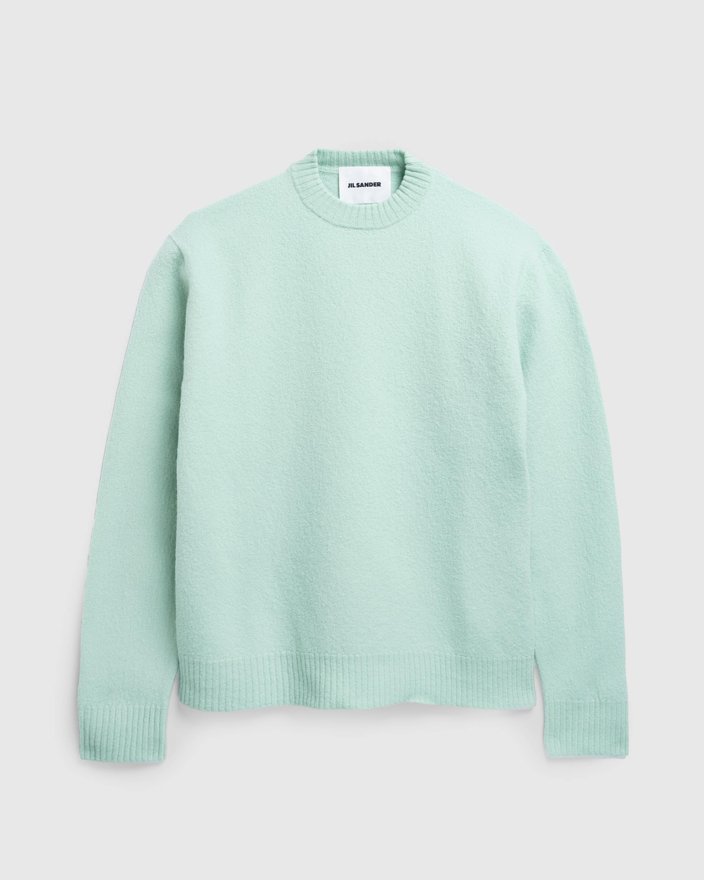 Jil Sander – Wool Crewneck Sweater Apple - Crewnecks - Green - Image 1