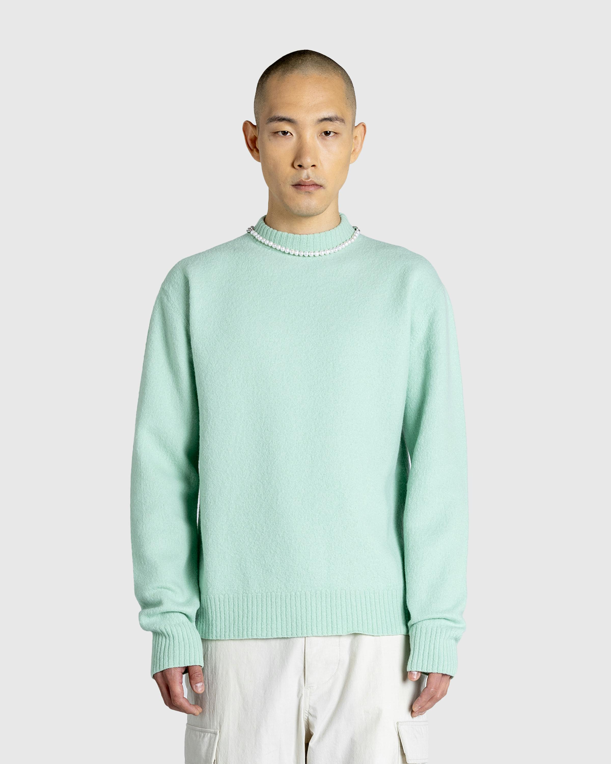 Jil Sander – Wool Crewneck Sweater Apple - Crewnecks - Green - Image 2