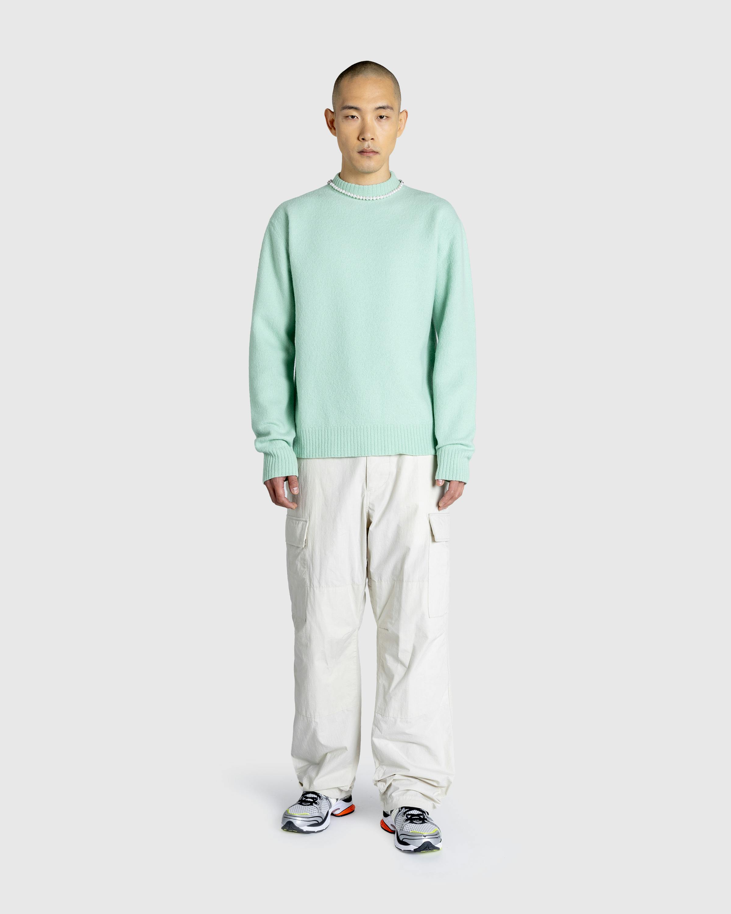 Jil Sander – Wool Crewneck Sweater Apple - Crewnecks - Green - Image 3