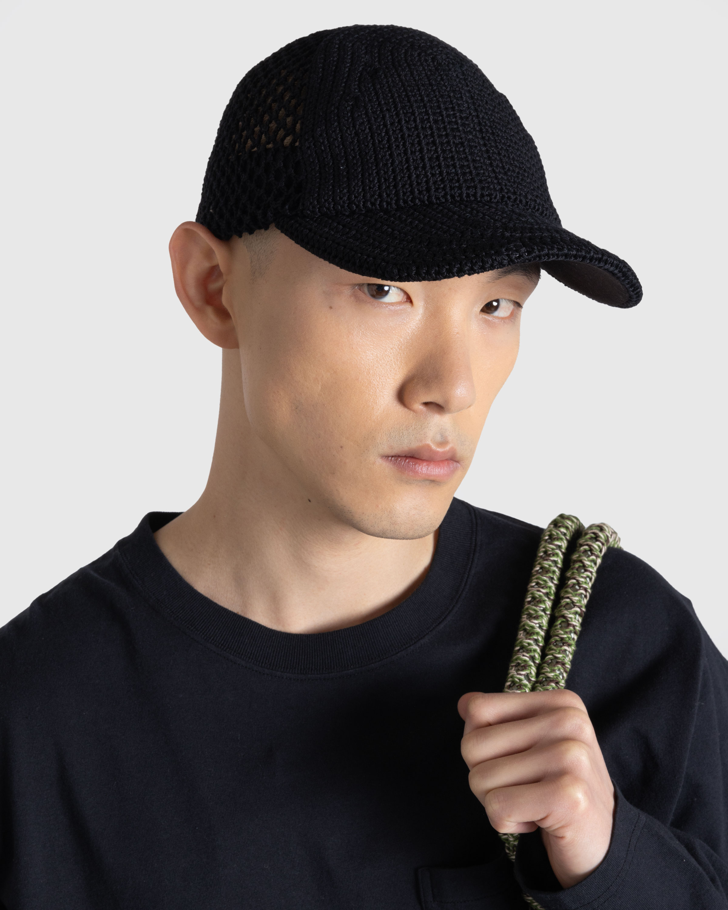 SSU – Crochet Trucker Hat Black - Caps - Black - Image 2