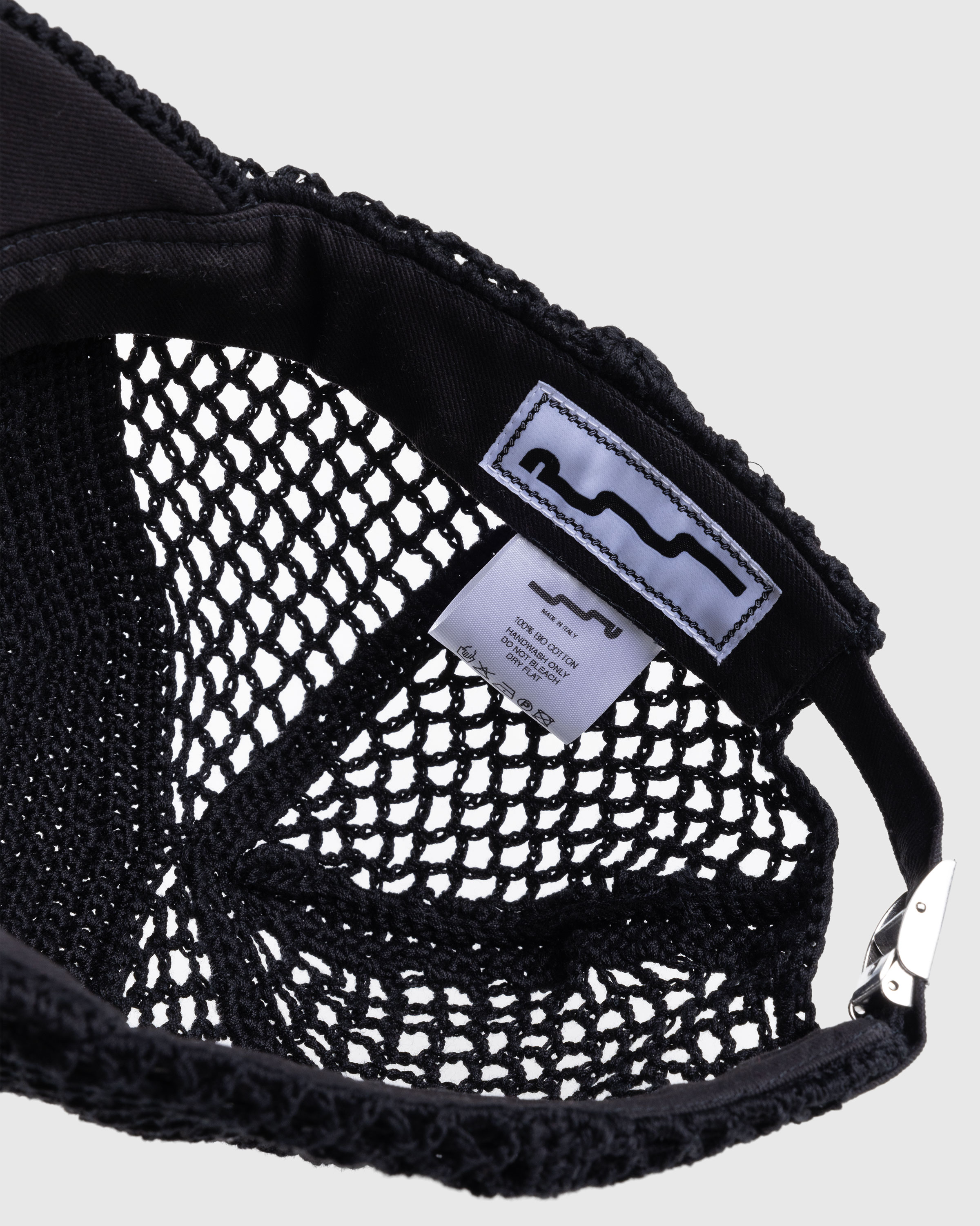 SSU – Crochet Trucker Hat Black - Caps - Black - Image 6