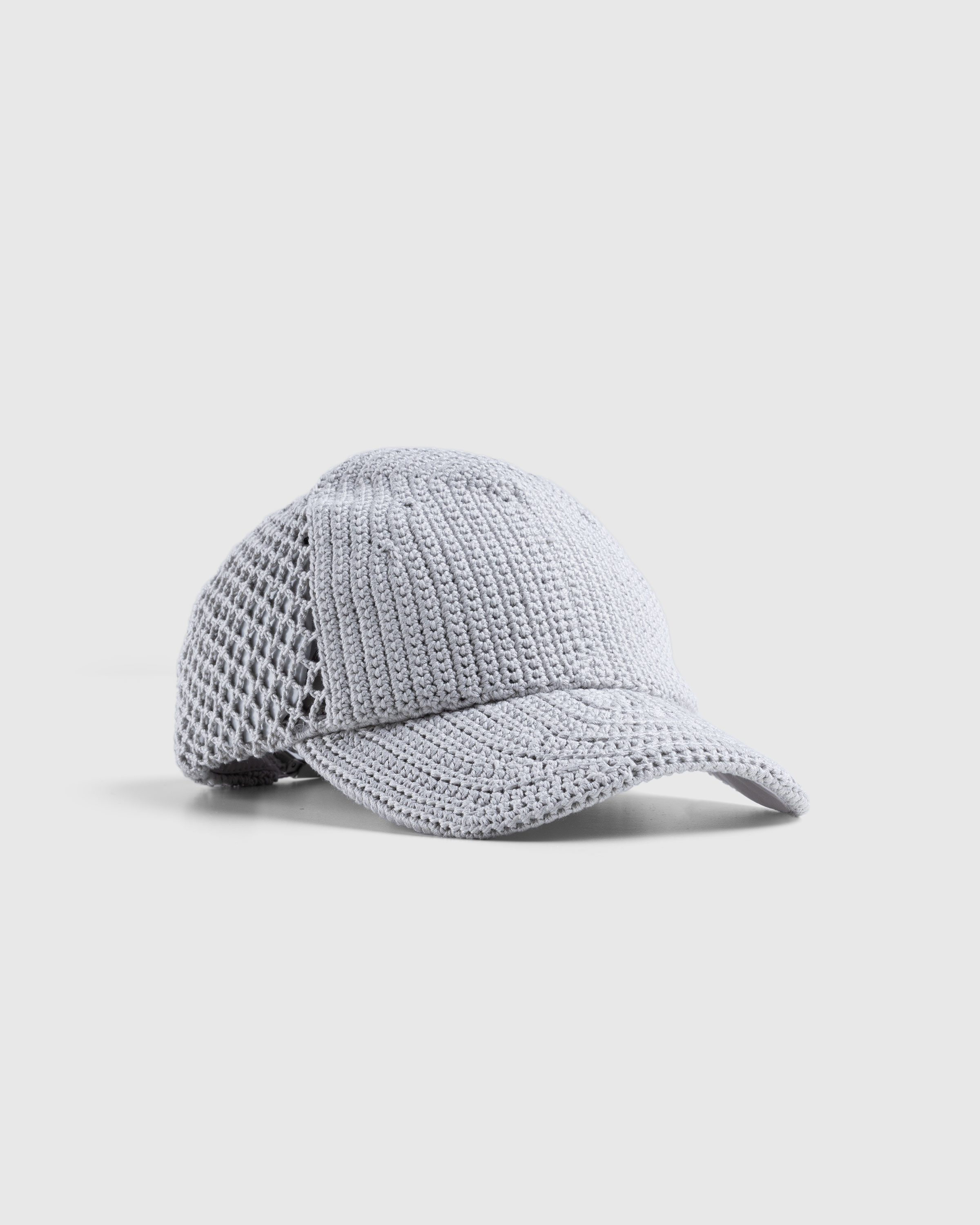 SSU – Crochet Trucker Hat Ice Grey - Caps - Grey - Image 1