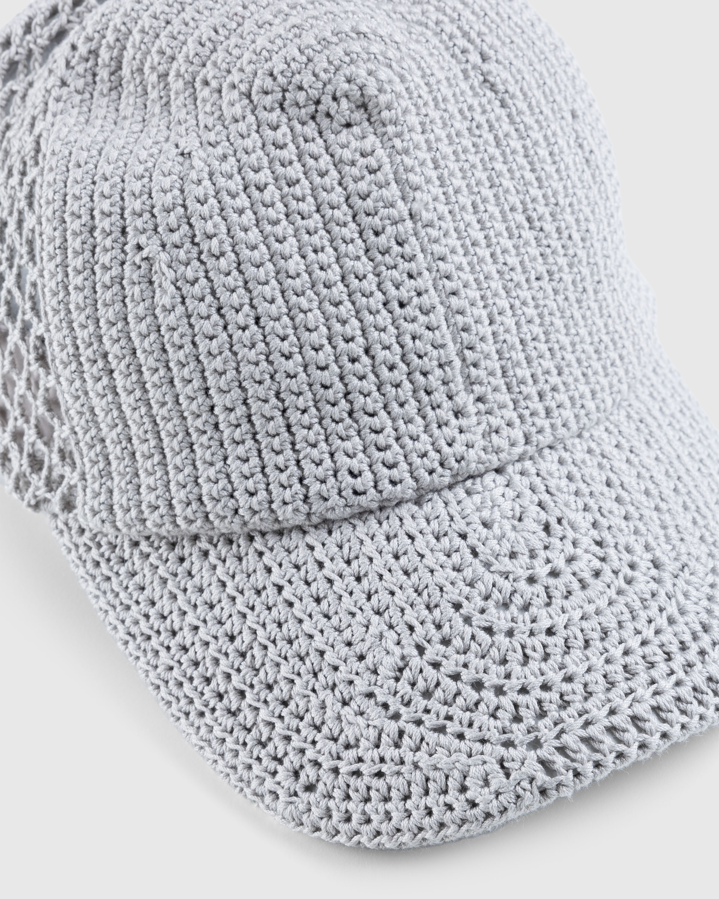 SSU – Crochet Trucker Hat Ice Grey - Caps - Grey - Image 5