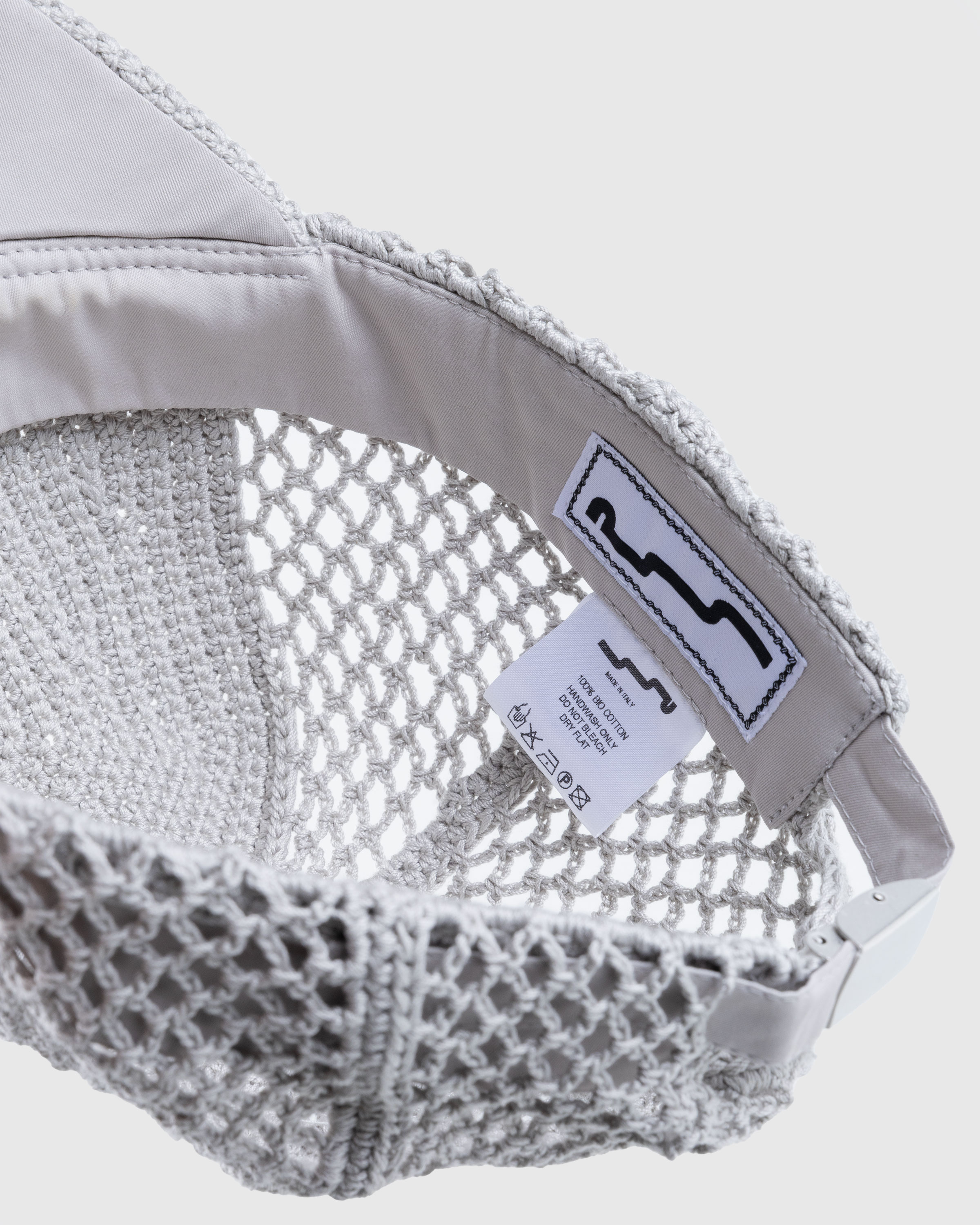 SSU – Crochet Trucker Hat Ice Grey - Caps - Grey - Image 6