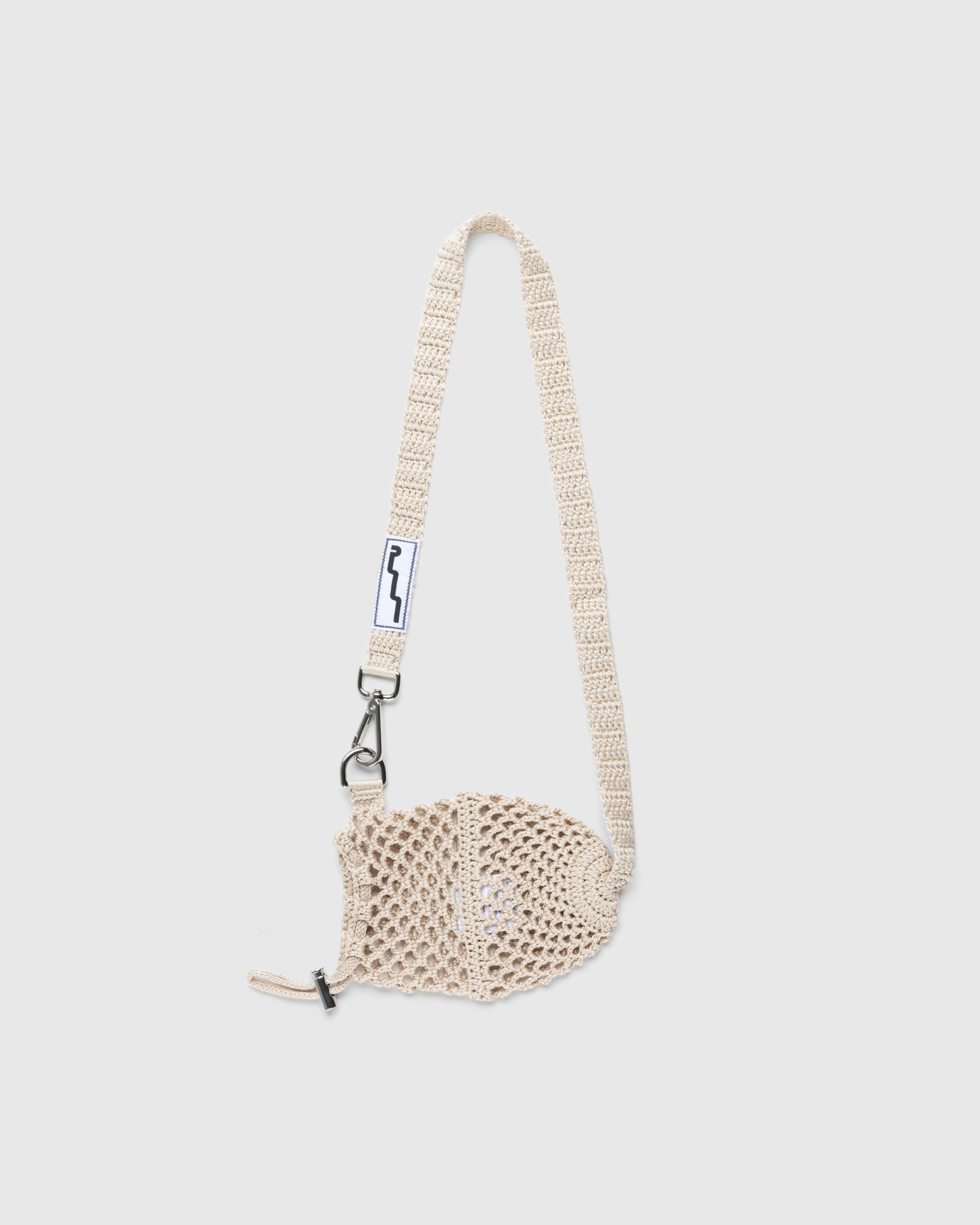 SSU – Crochet Mesh Crossbody Bag Tan - Waistbags - Beige - Image 1