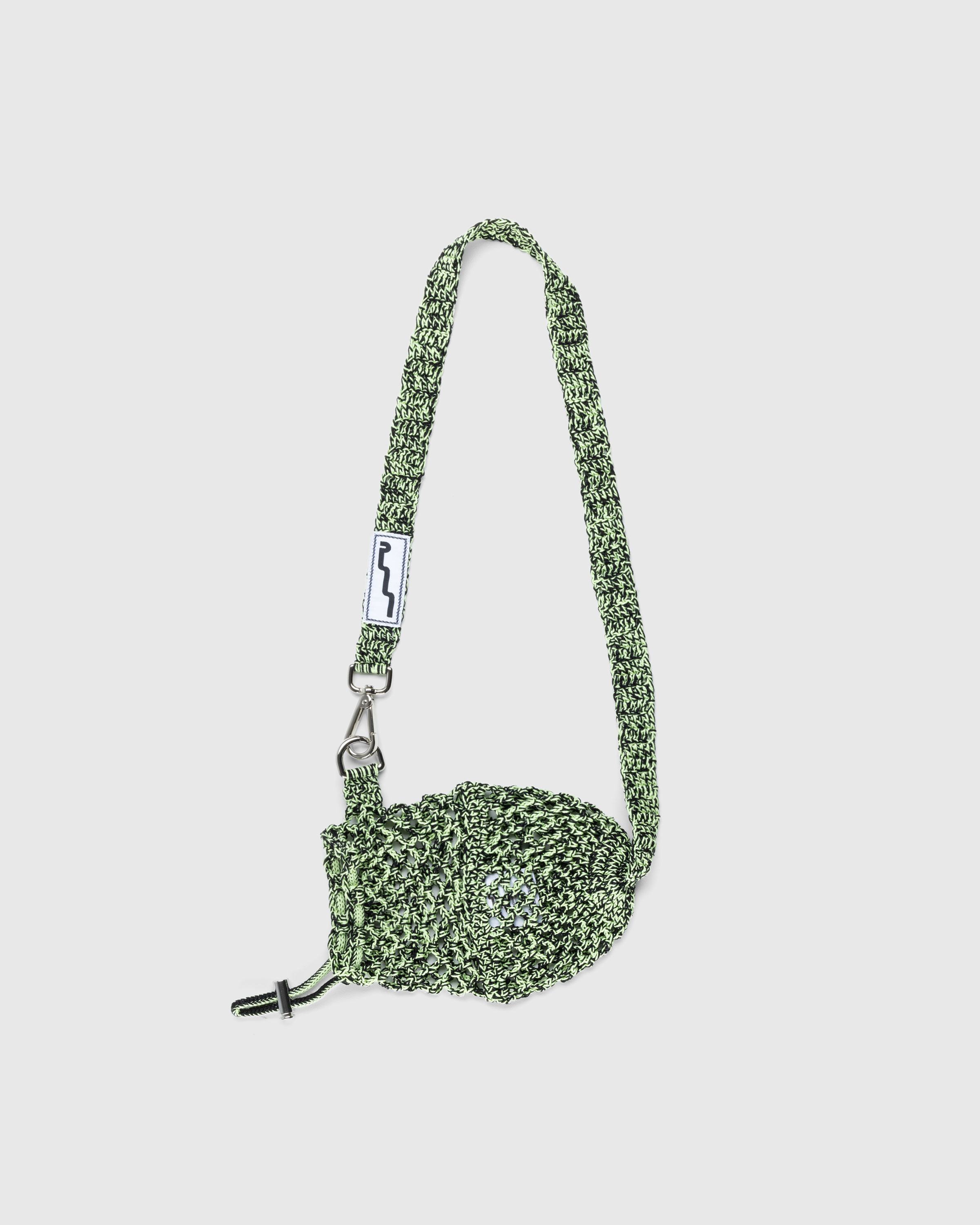 SSU – Crochet Mesh Crossbody Bag Lime/Black - Waistbags - Green - Image 1