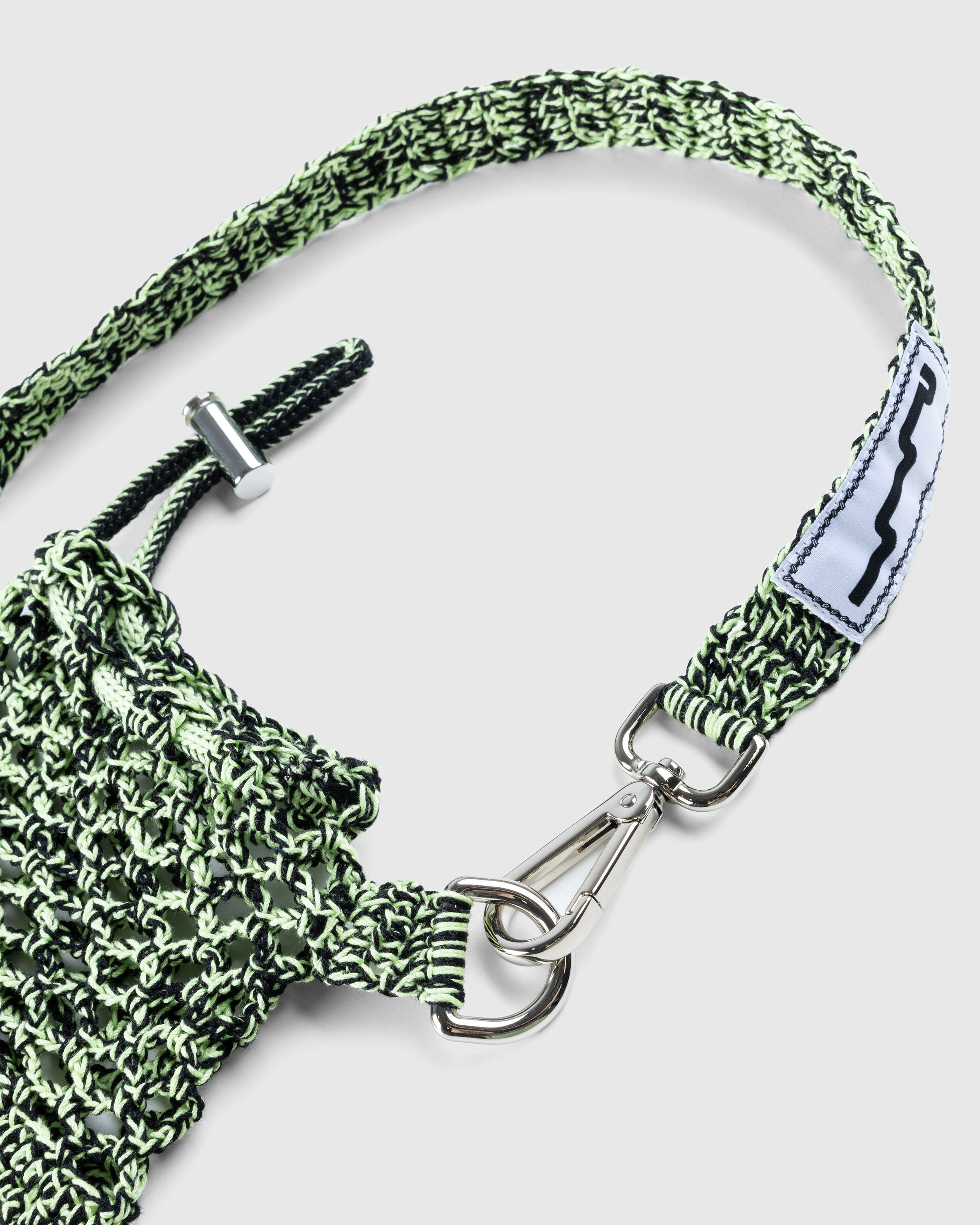 SSU – Crochet Mesh Crossbody Bag Lime/Black - Waistbags - Green - Image 4