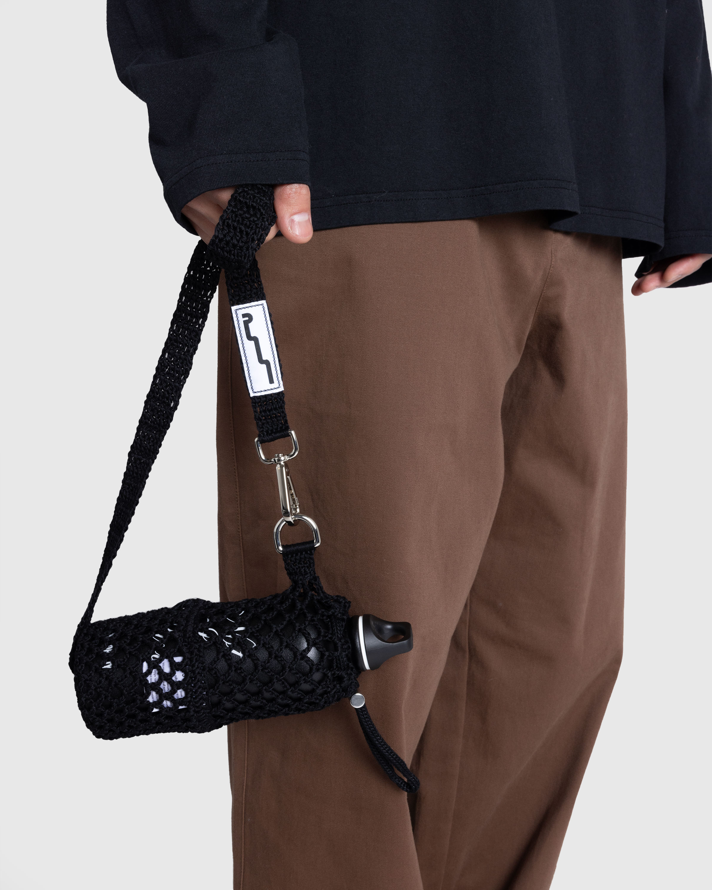 SSU – Crochet Mesh Crossbody Bag Black - Waistbags - Black - Image 2