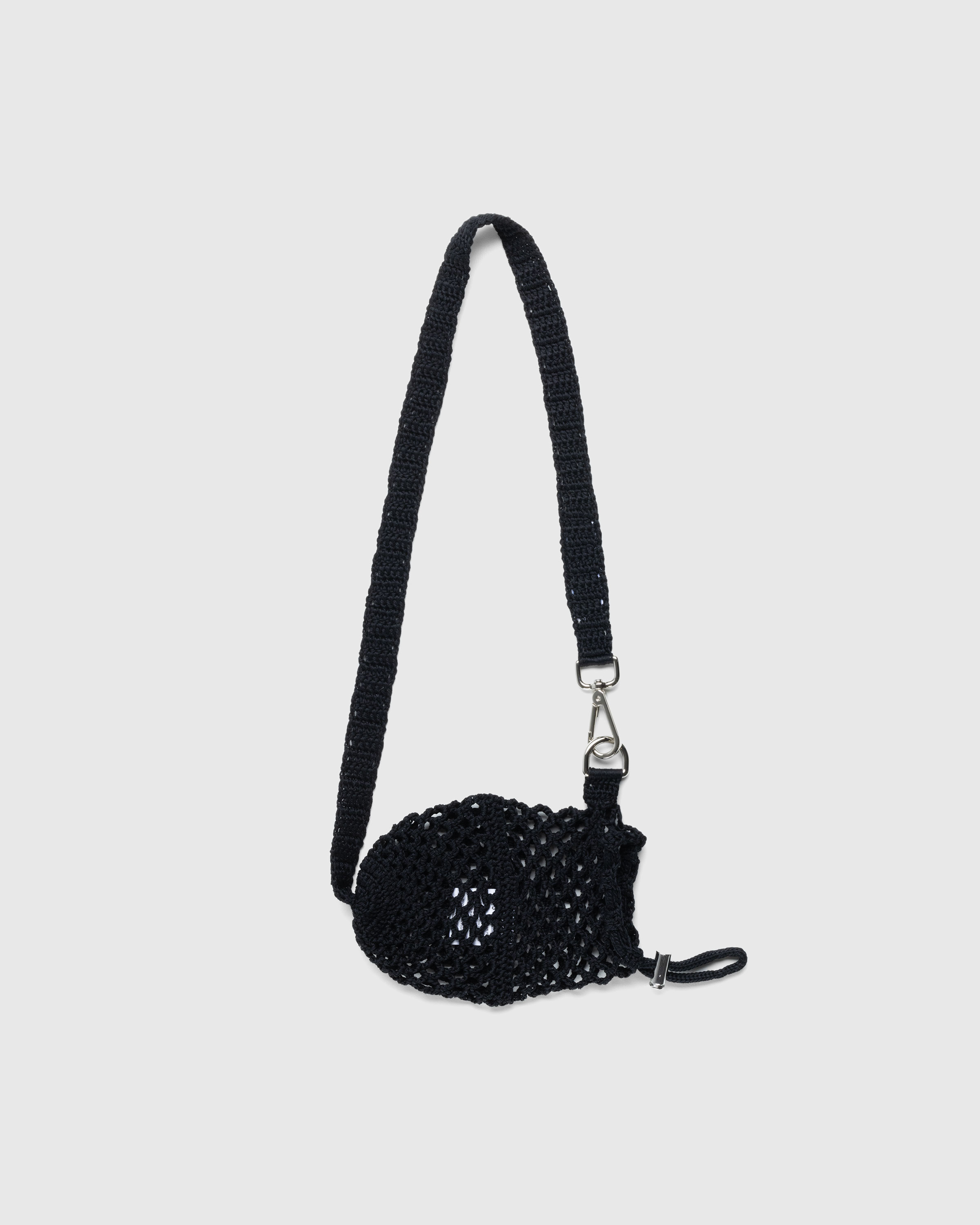 SSU – Crochet Mesh Crossbody Bag Black - Waistbags - Black - Image 3