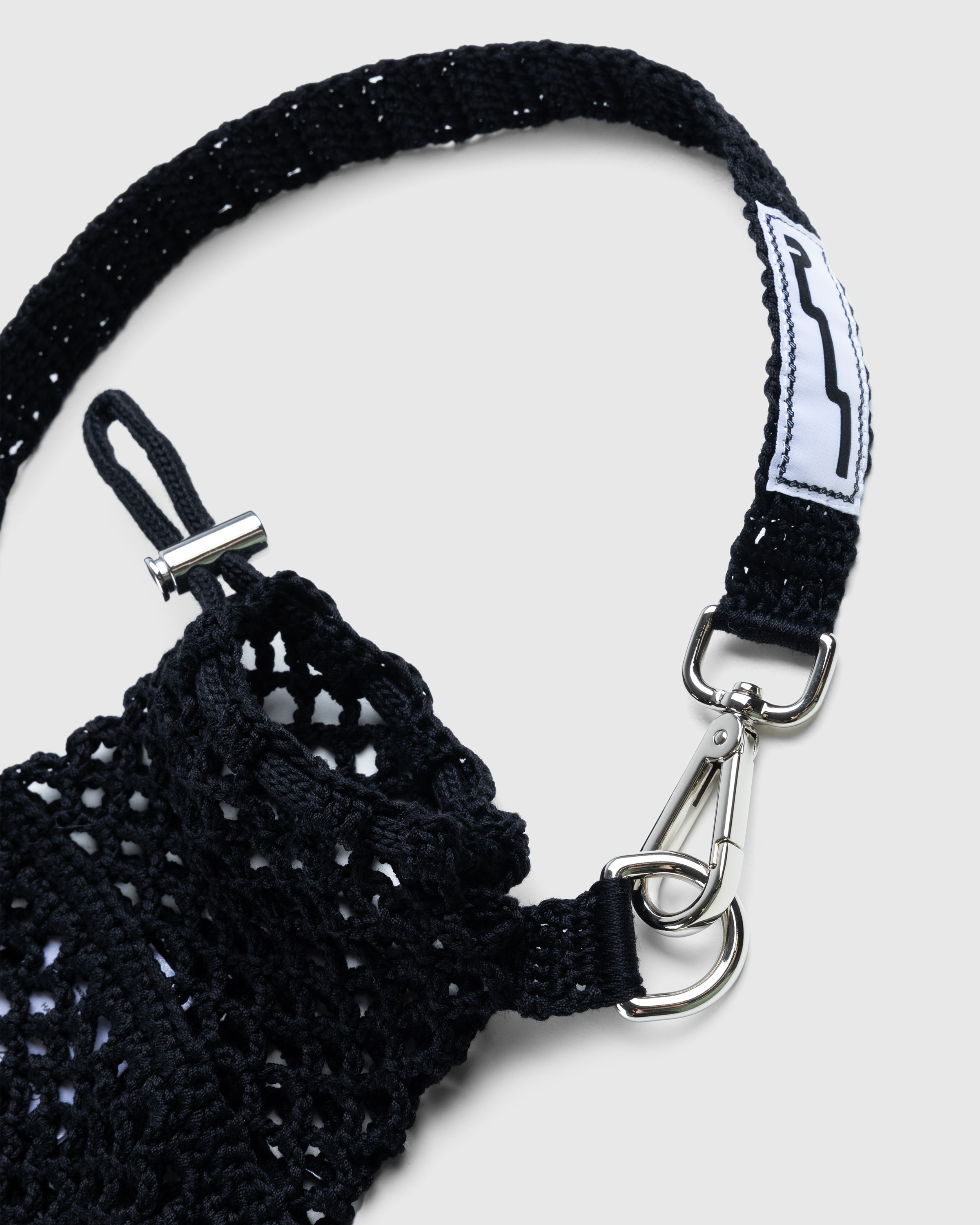 SSU – Crochet Mesh Crossbody Bag Black - Waistbags - Black - Image 4