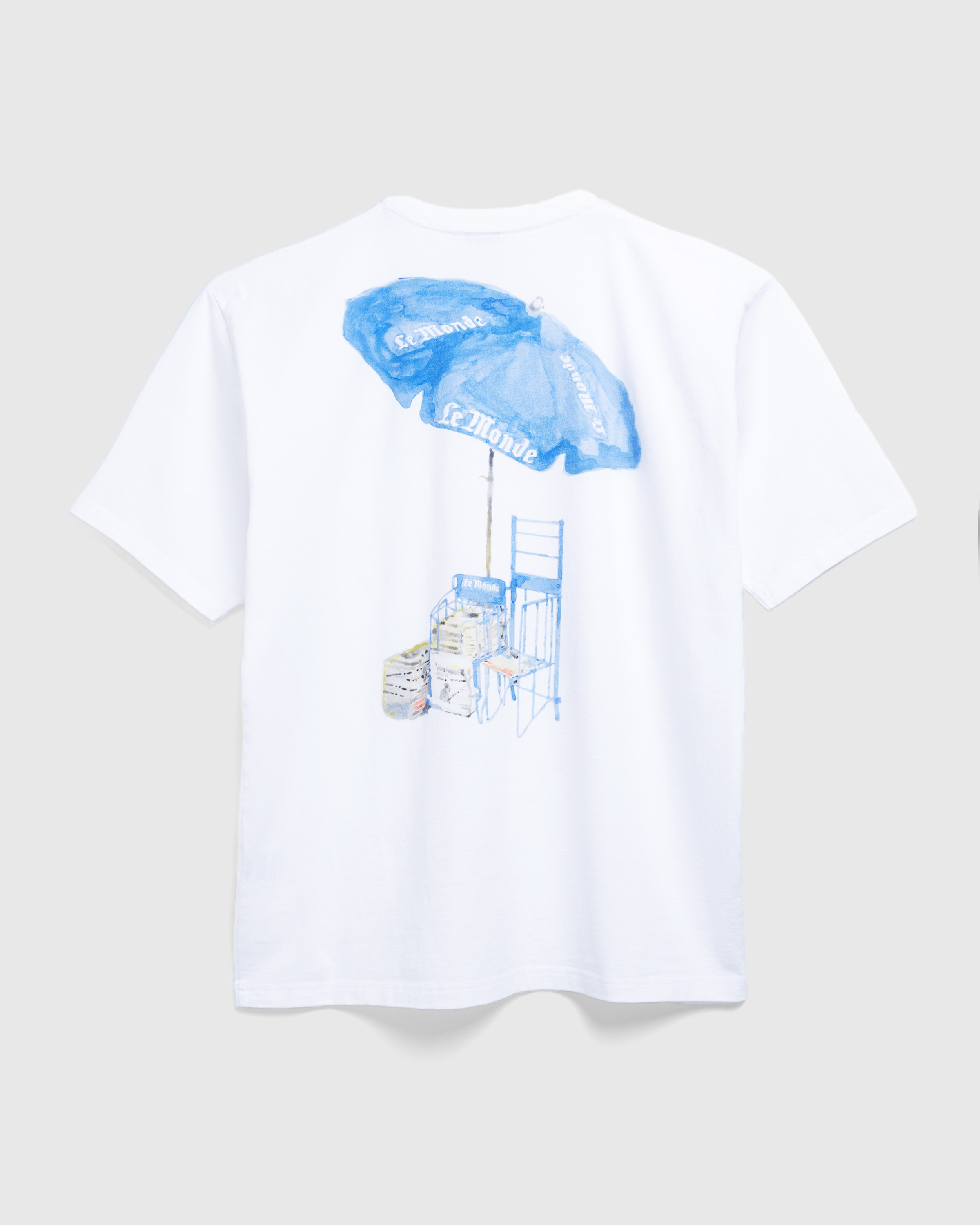 Le Monde x Highsnobiety – Watercolor T-Shirt White - T-Shirts - White - Image 3