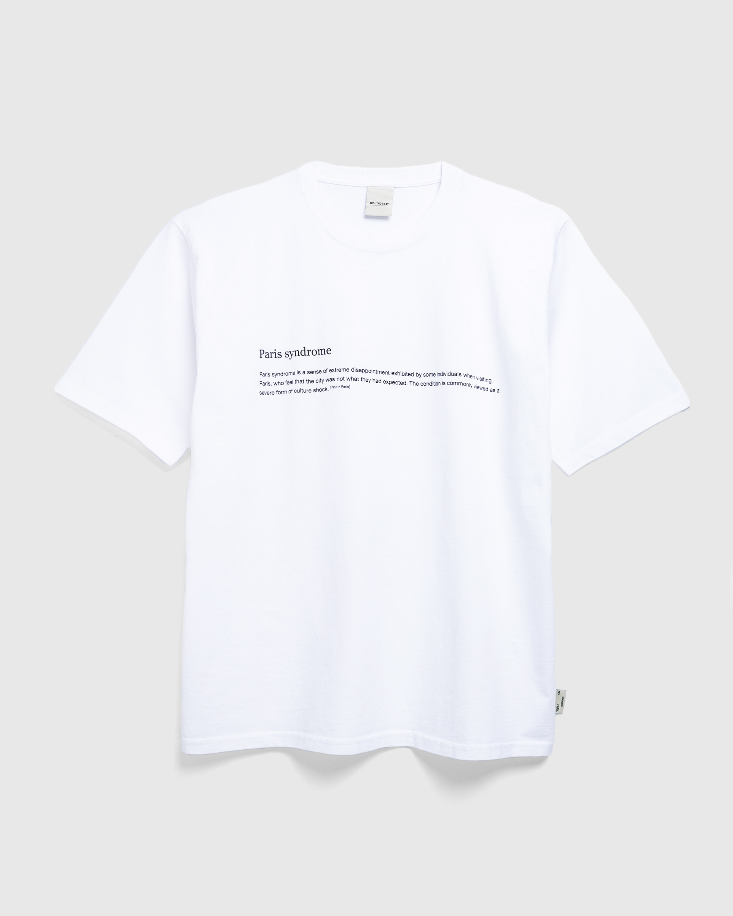 Highsnobiety – Paris Syndrome T-Shirt White - T-Shirts - White - Image 1
