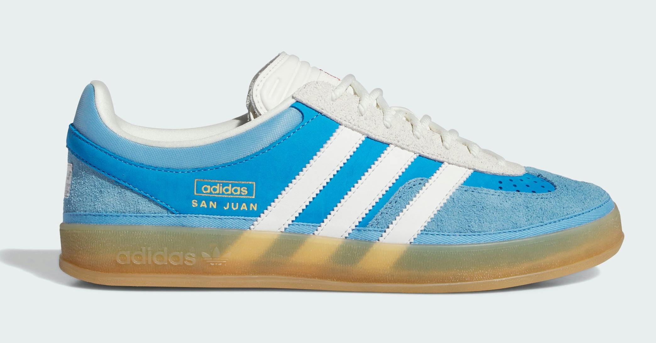 Product images of Gazelle San Juans by Bad Bunny and Adidas