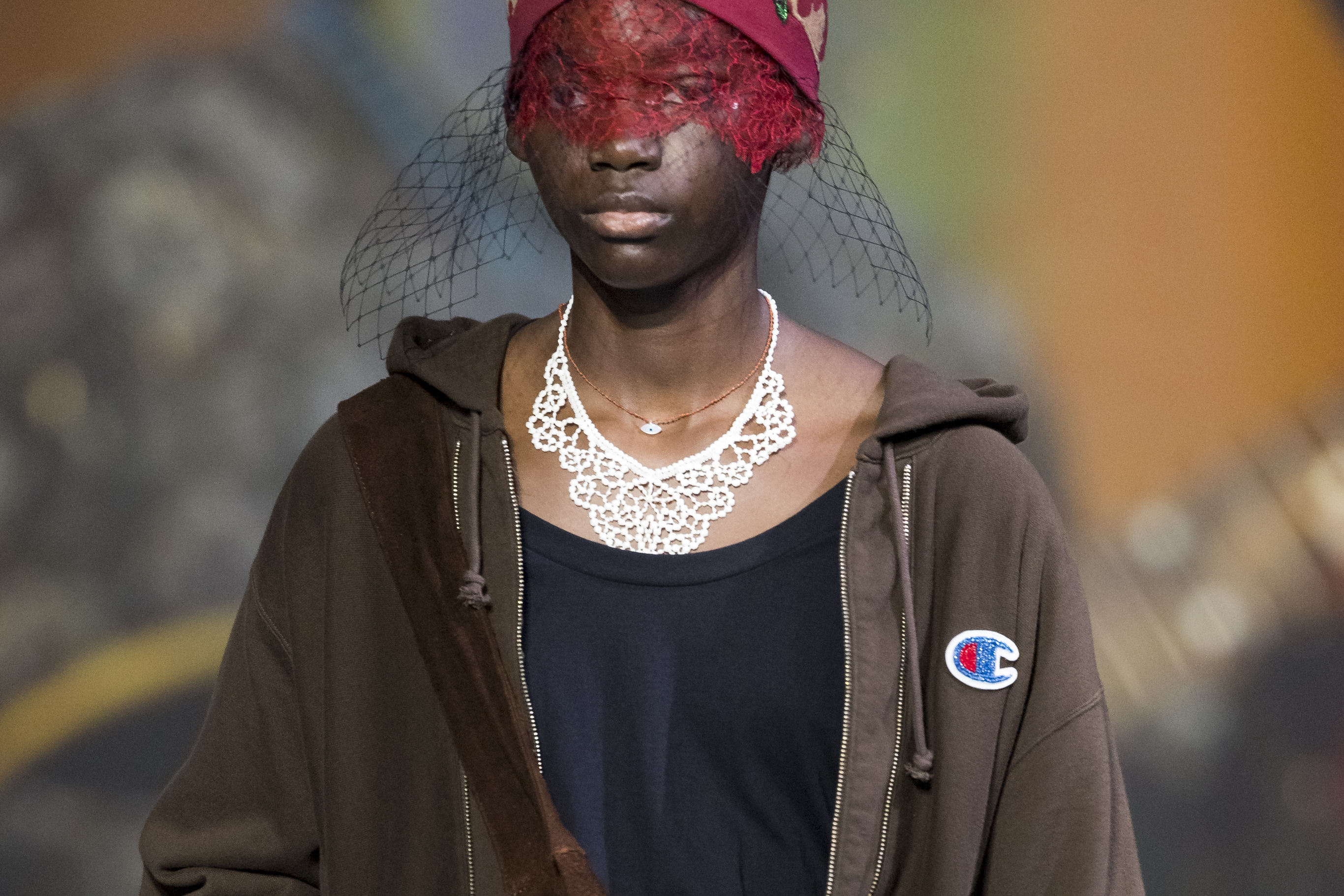Champion x Undercover runway imagery