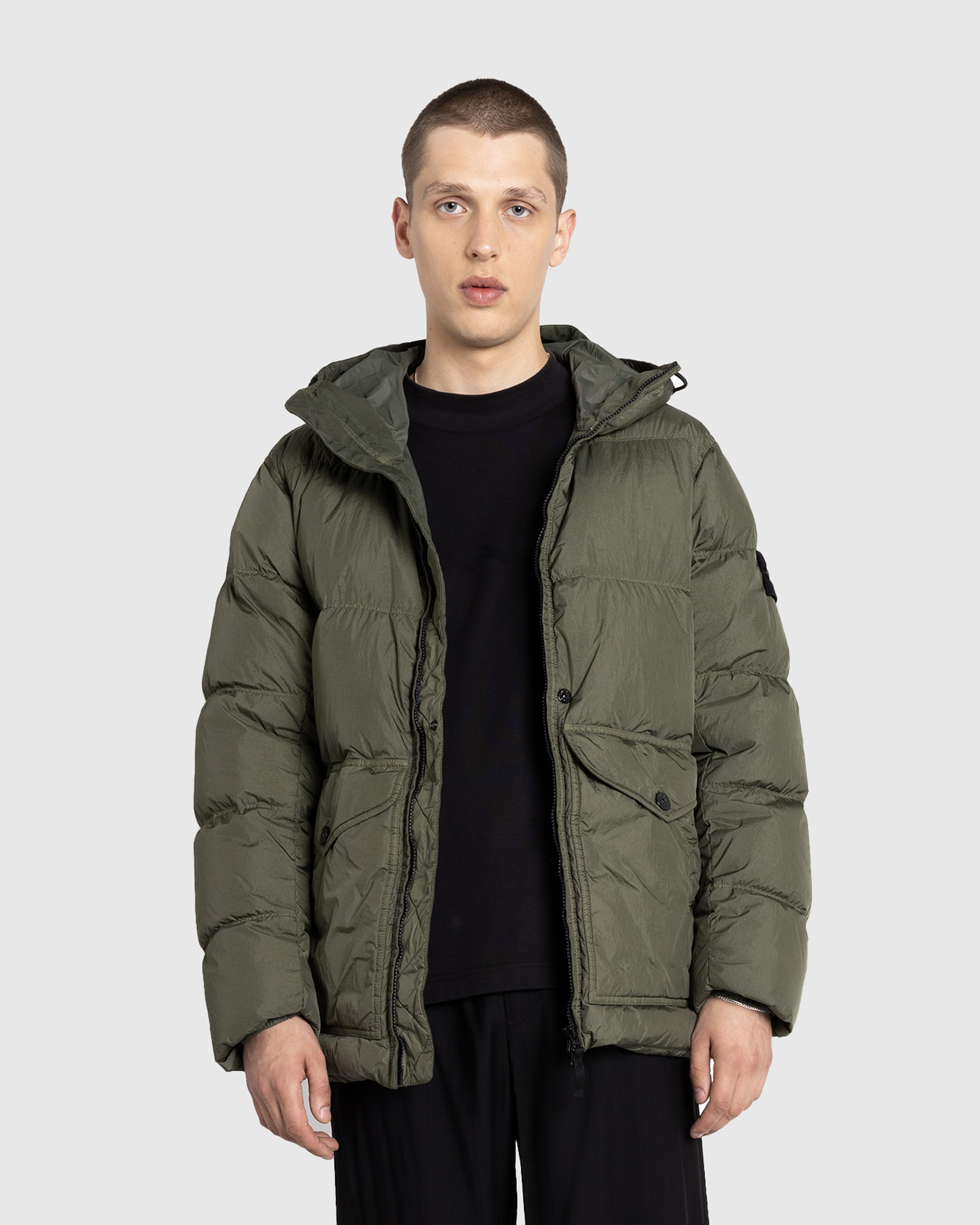 Stone Island – Real Down Jacket Musk - Down Jackets - Green - Image 2