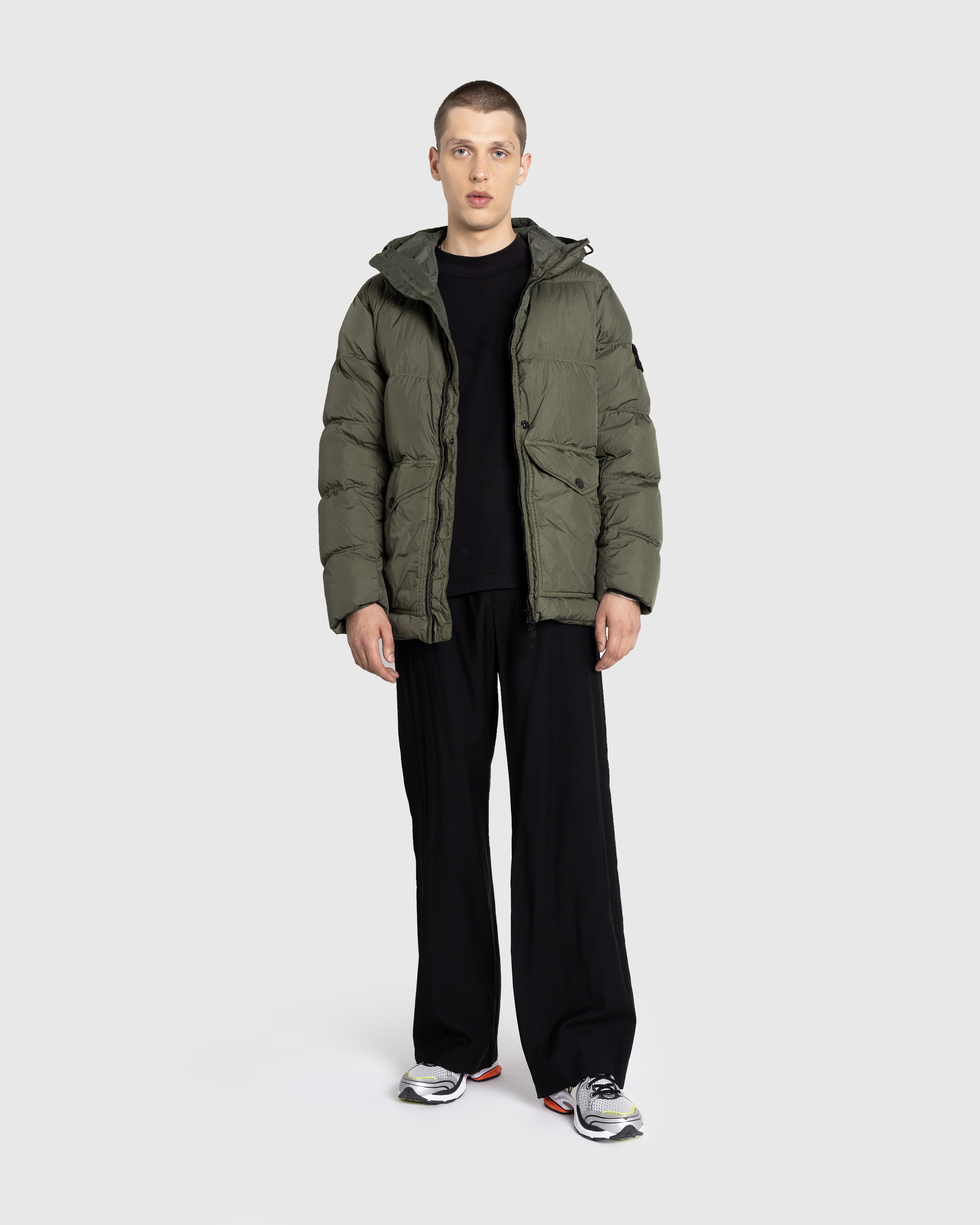 Stone Island – Real Down Jacket Musk - Down Jackets - Green - Image 3