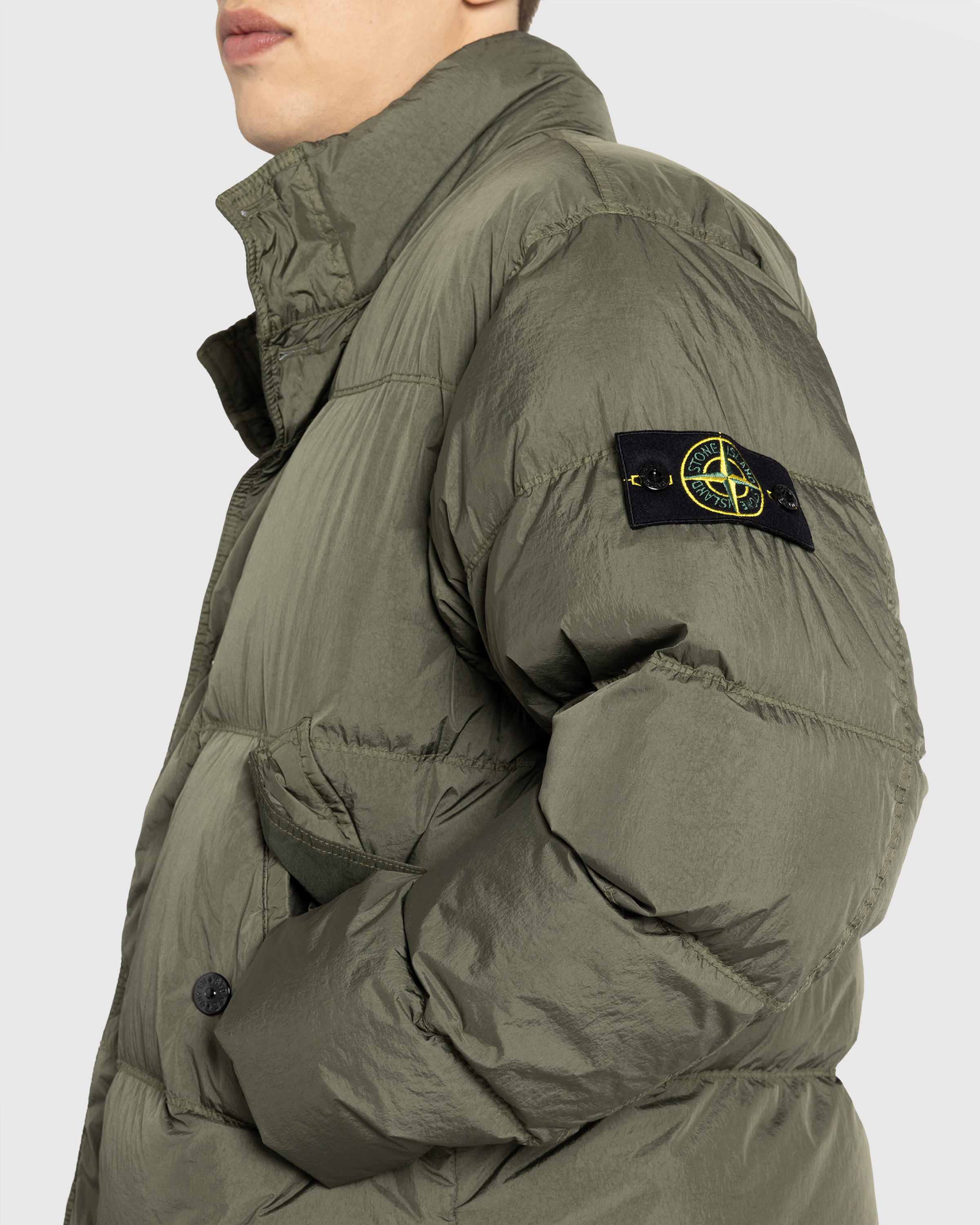 Stone Island – Real Down Jacket Musk - Down Jackets - Green - Image 5