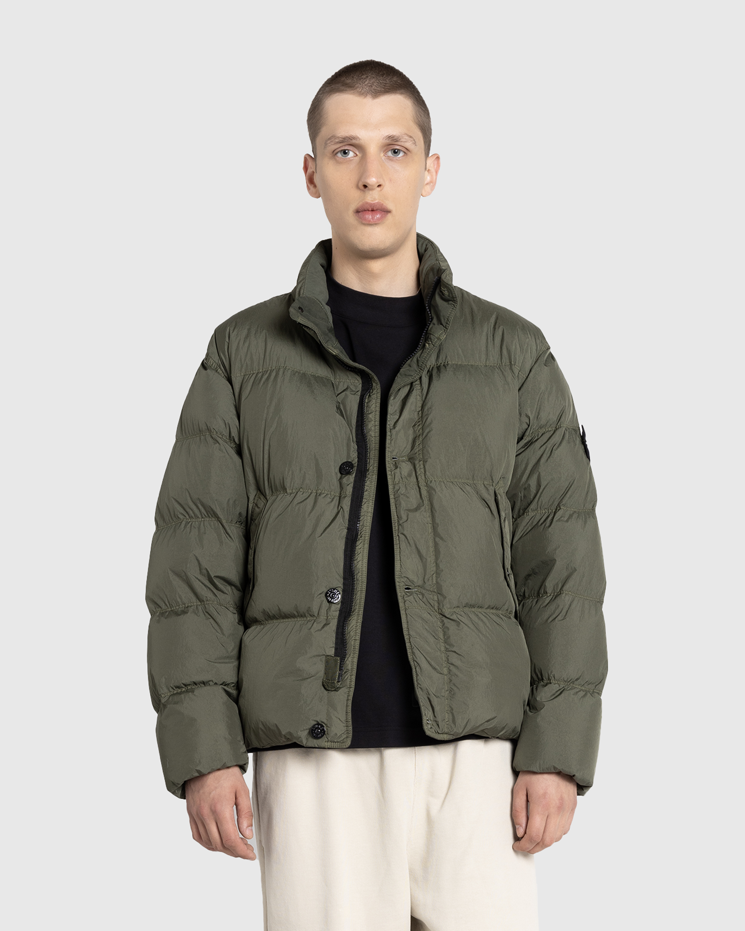 Stone Island – Real Down Jacket Musk - Down Jackets - Green - Image 2