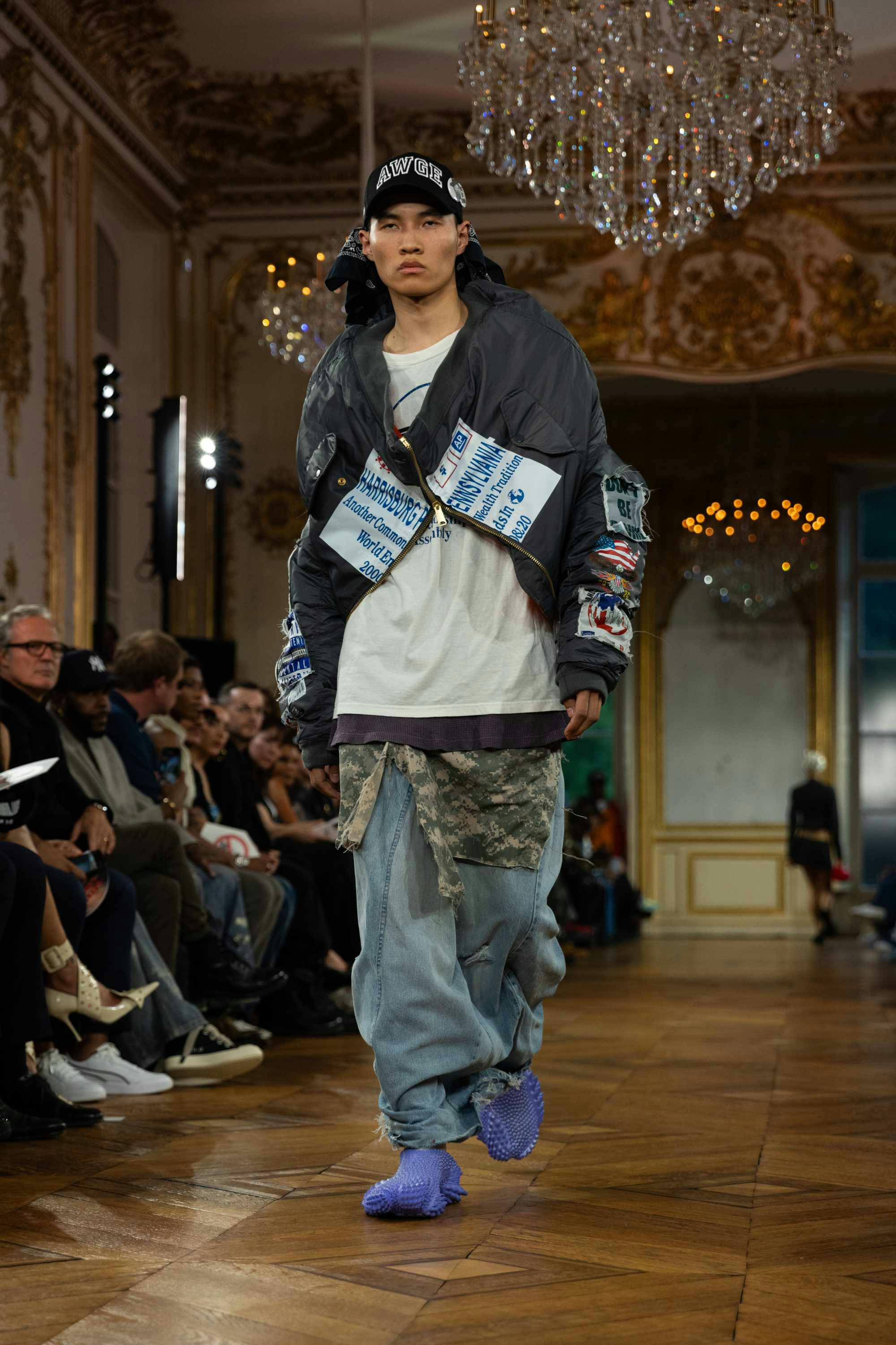 Models at A$AP Rocky's AWGE fashion show wear PUMA sneakers and clothes