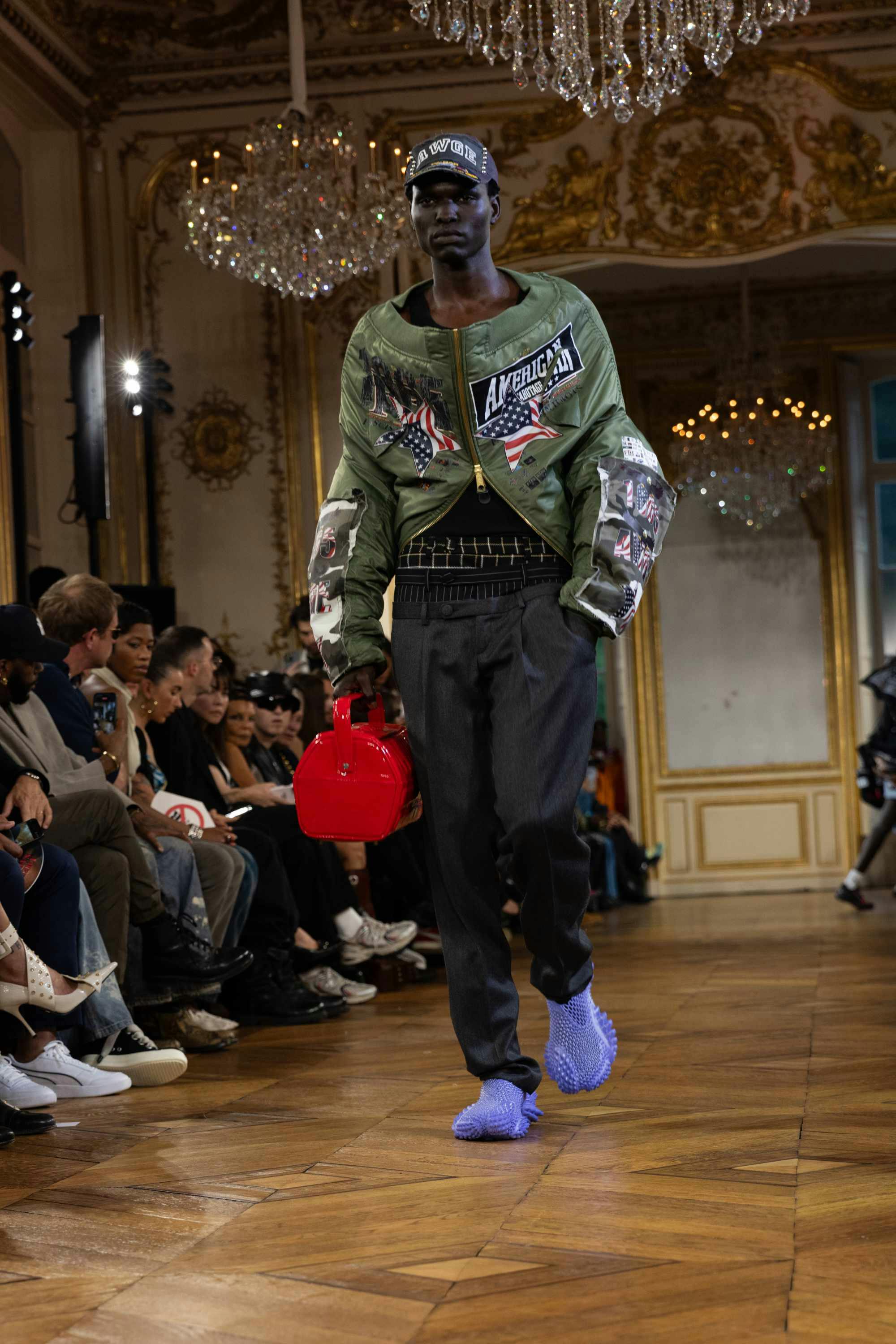 Models at A$AP Rocky's AWGE fashion show wear PUMA sneakers and clothes