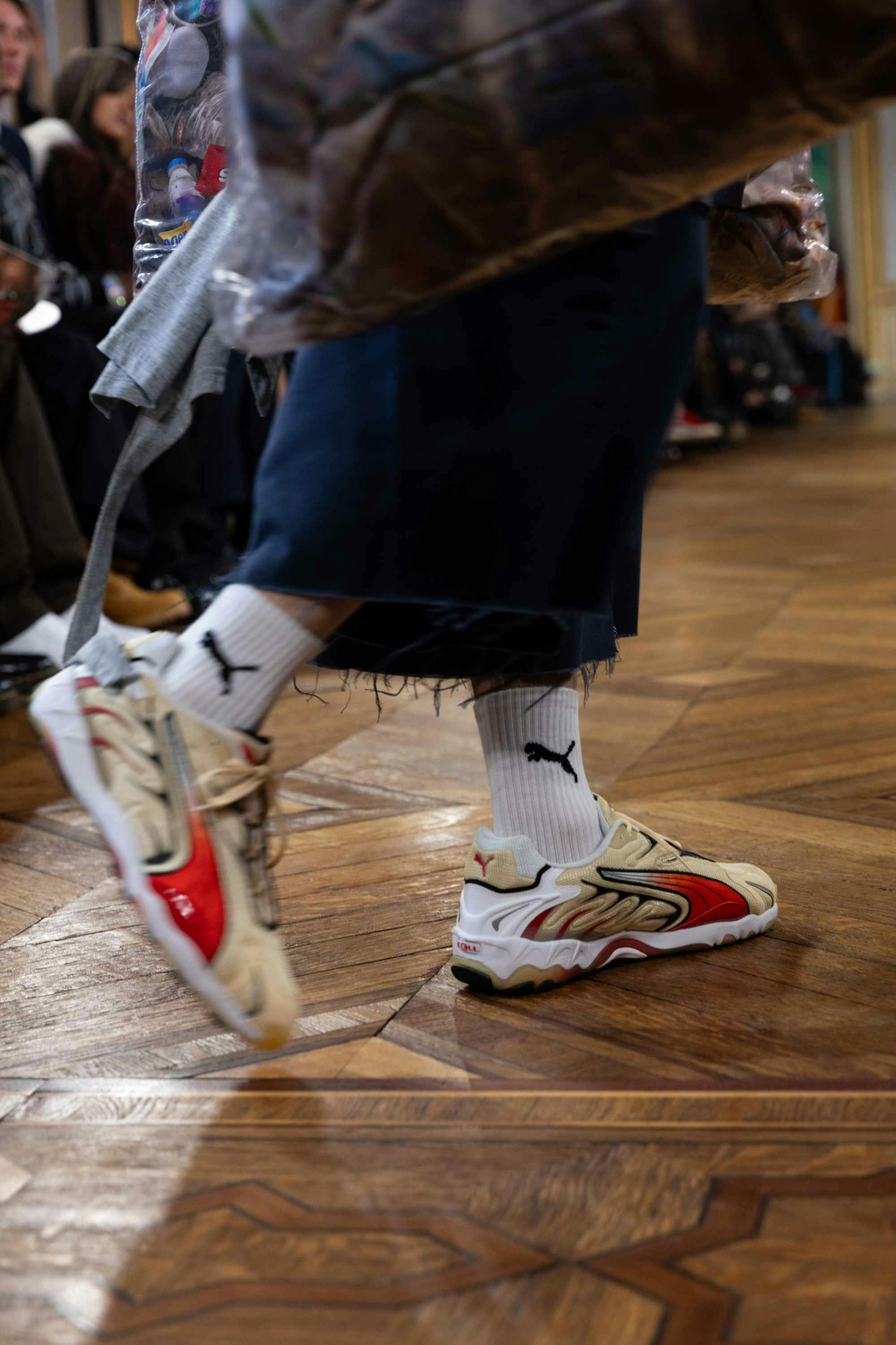 Models at A$AP Rocky's AWGE fashion show wear PUMA sneakers and clothes