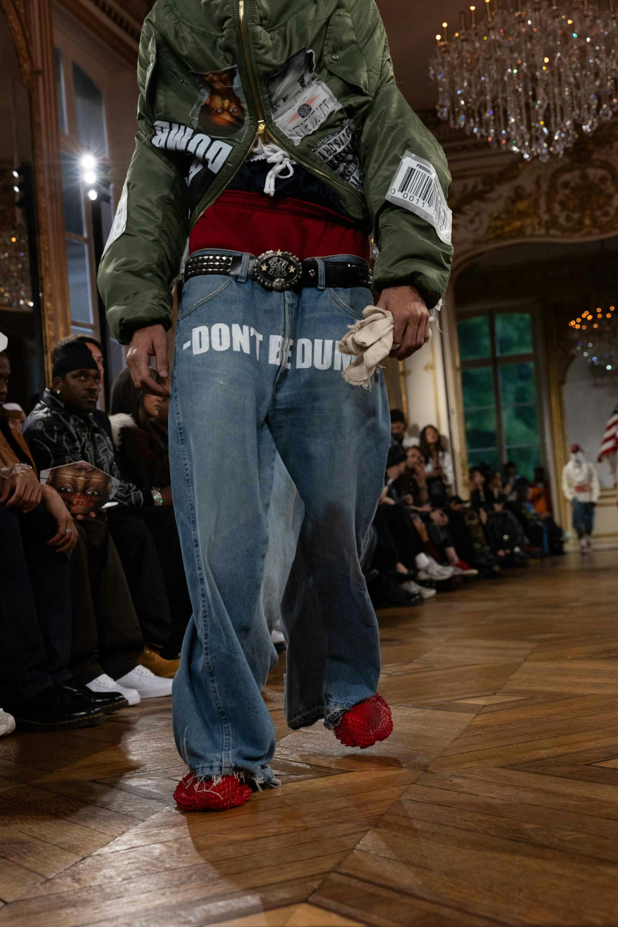 Models at A$AP Rocky's AWGE fashion show wear PUMA sneakers and clothes