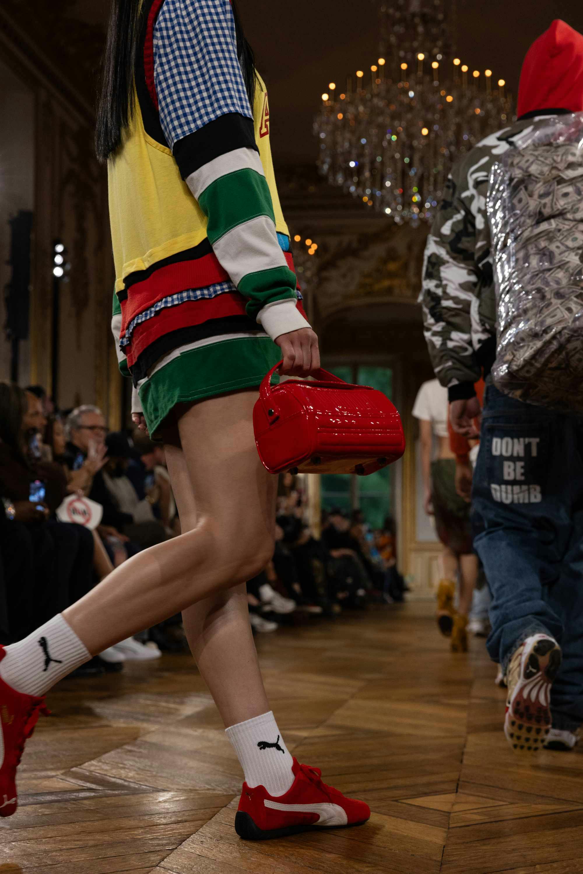 Models at A$AP Rocky's AWGE fashion show wear PUMA sneakers and clothes