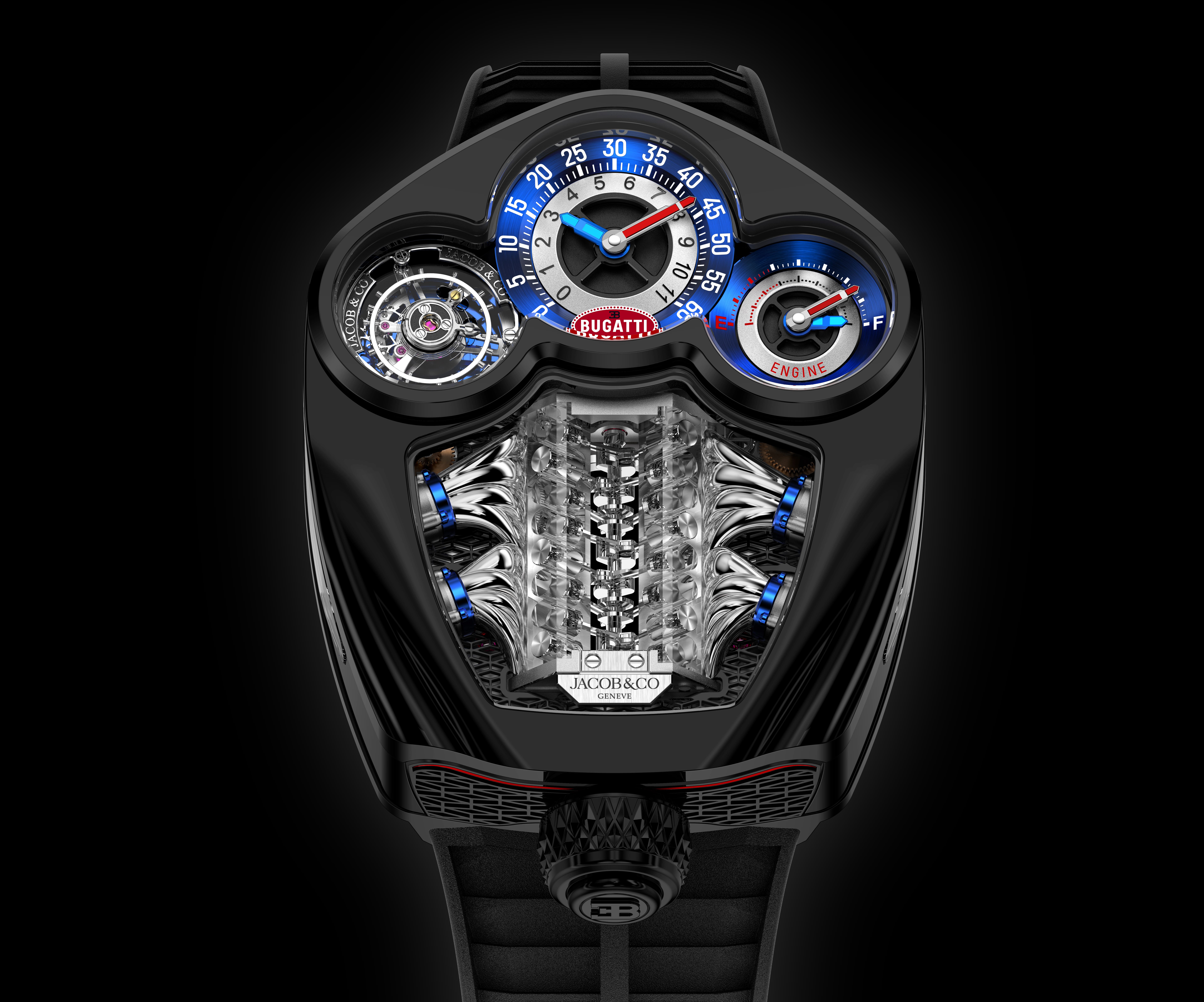 Jacob & Co. Bugatti Tourbillon Watch Tourbillon PVD Case