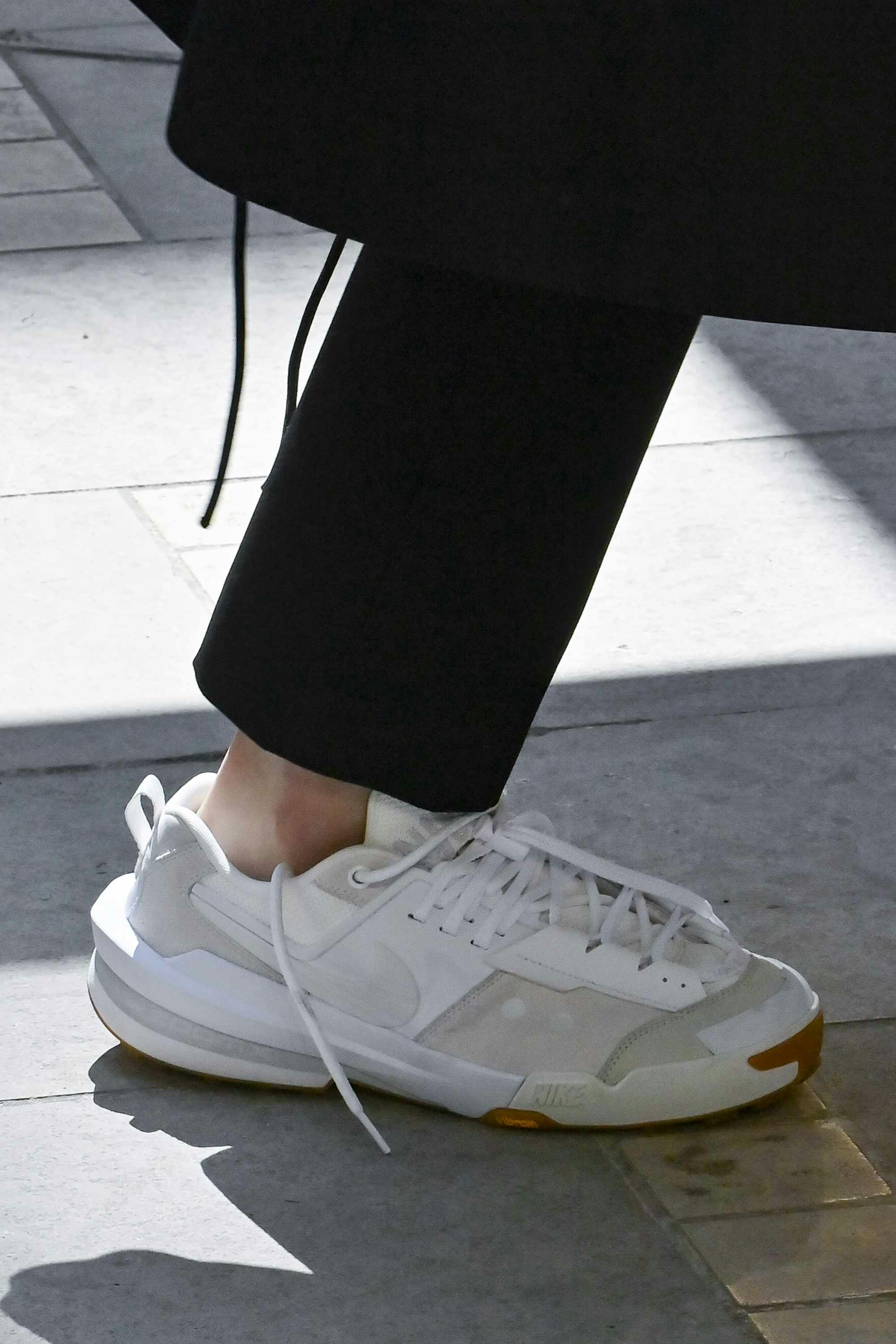 sacai x Nike SS25 sneaker collab with Vibram sole and Ultrafly hybrid shoe design in white and black