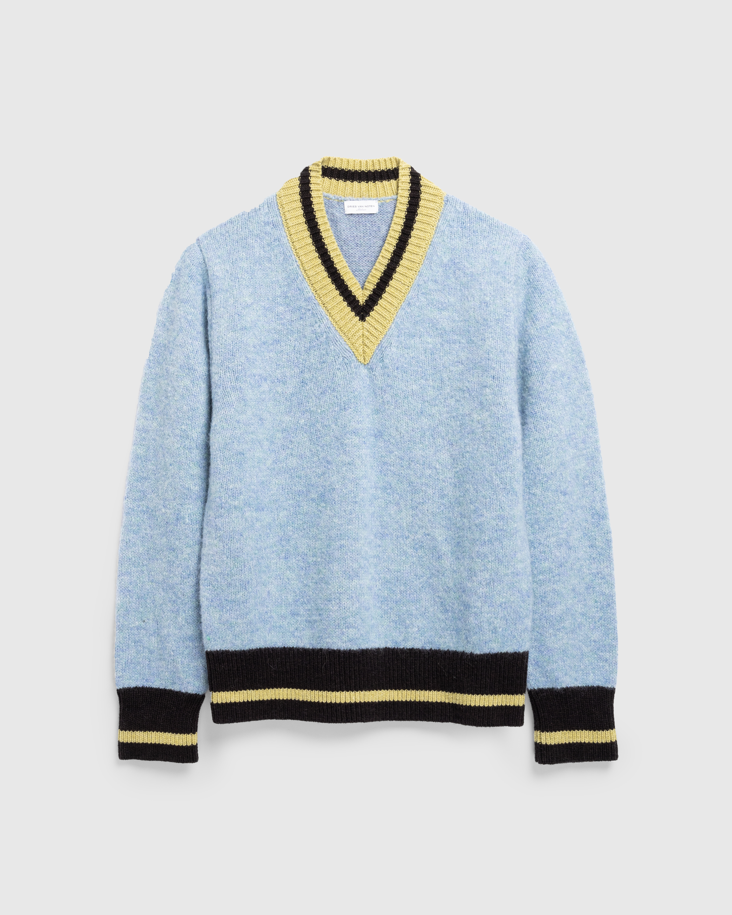 Dries van Noten – Moon Sweater Light Blue - Crewnecks - Blue - Image 1