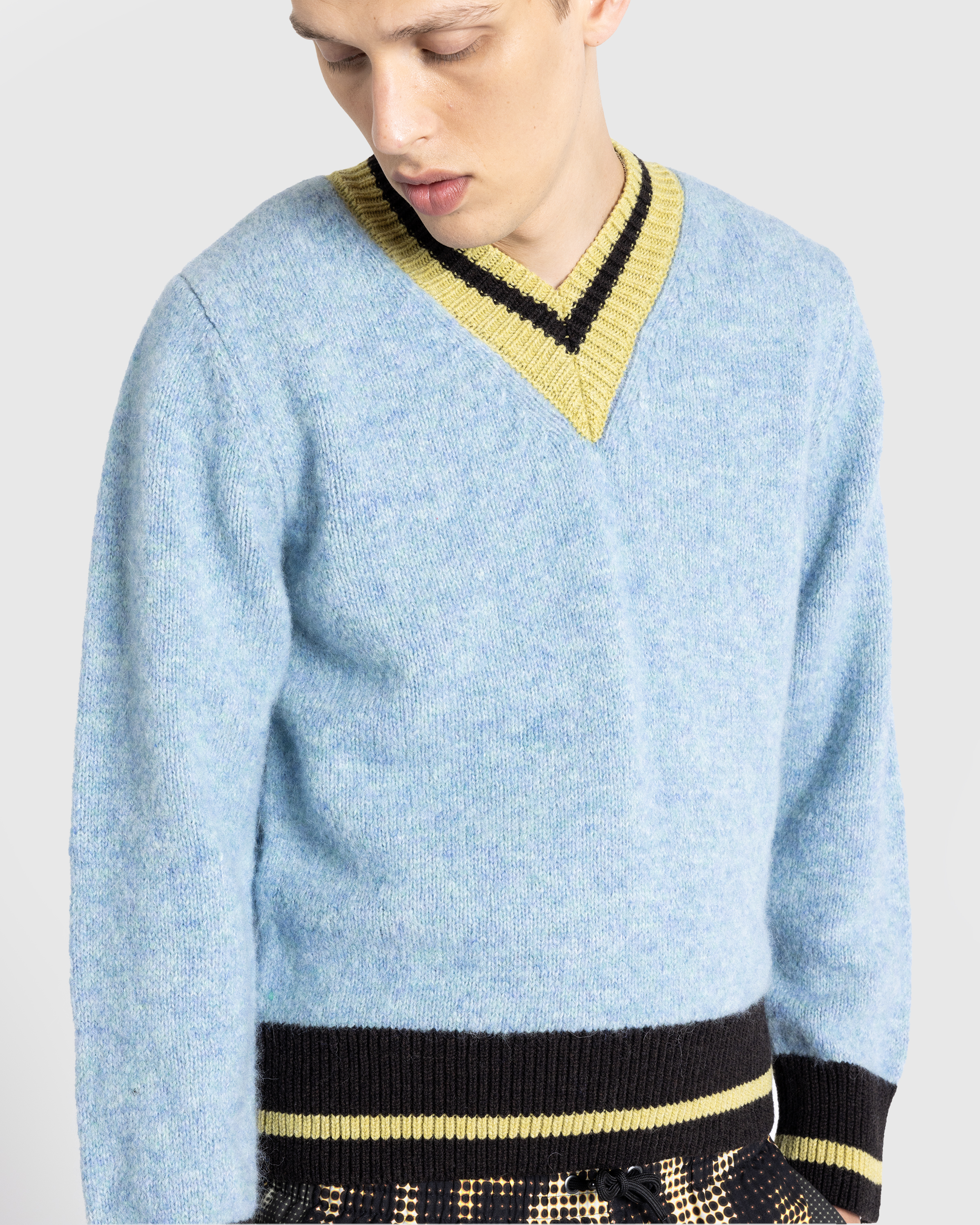 Dries van Noten – Moon Sweater Light Blue - Crewnecks - Blue - Image 5