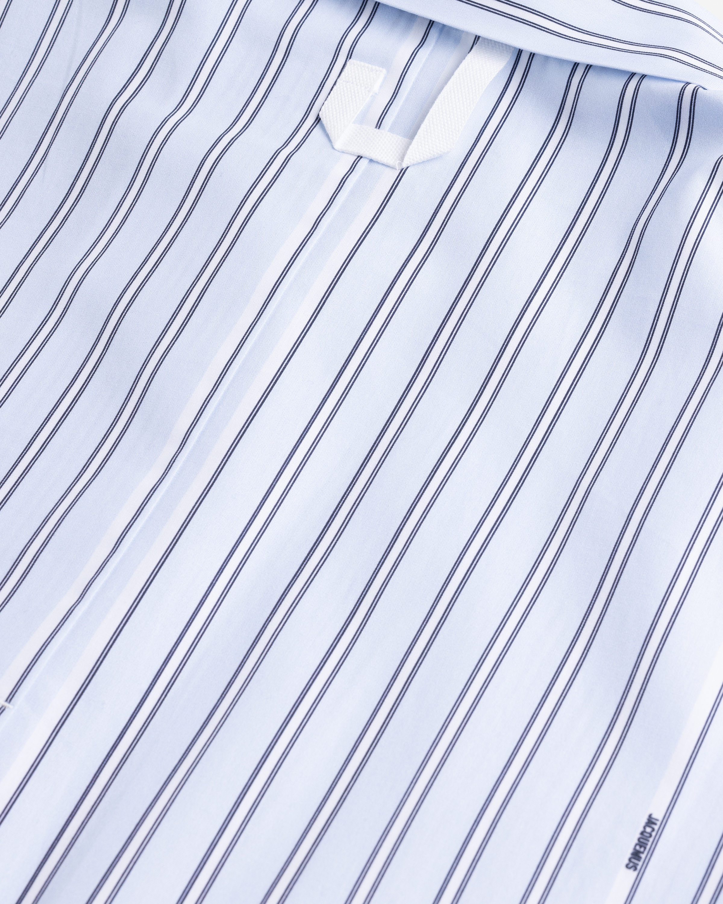JACQUEMUS – La Chemise Manches Courte Print Blue Stripe - Longsleeve Shirts - Blue - Image 7