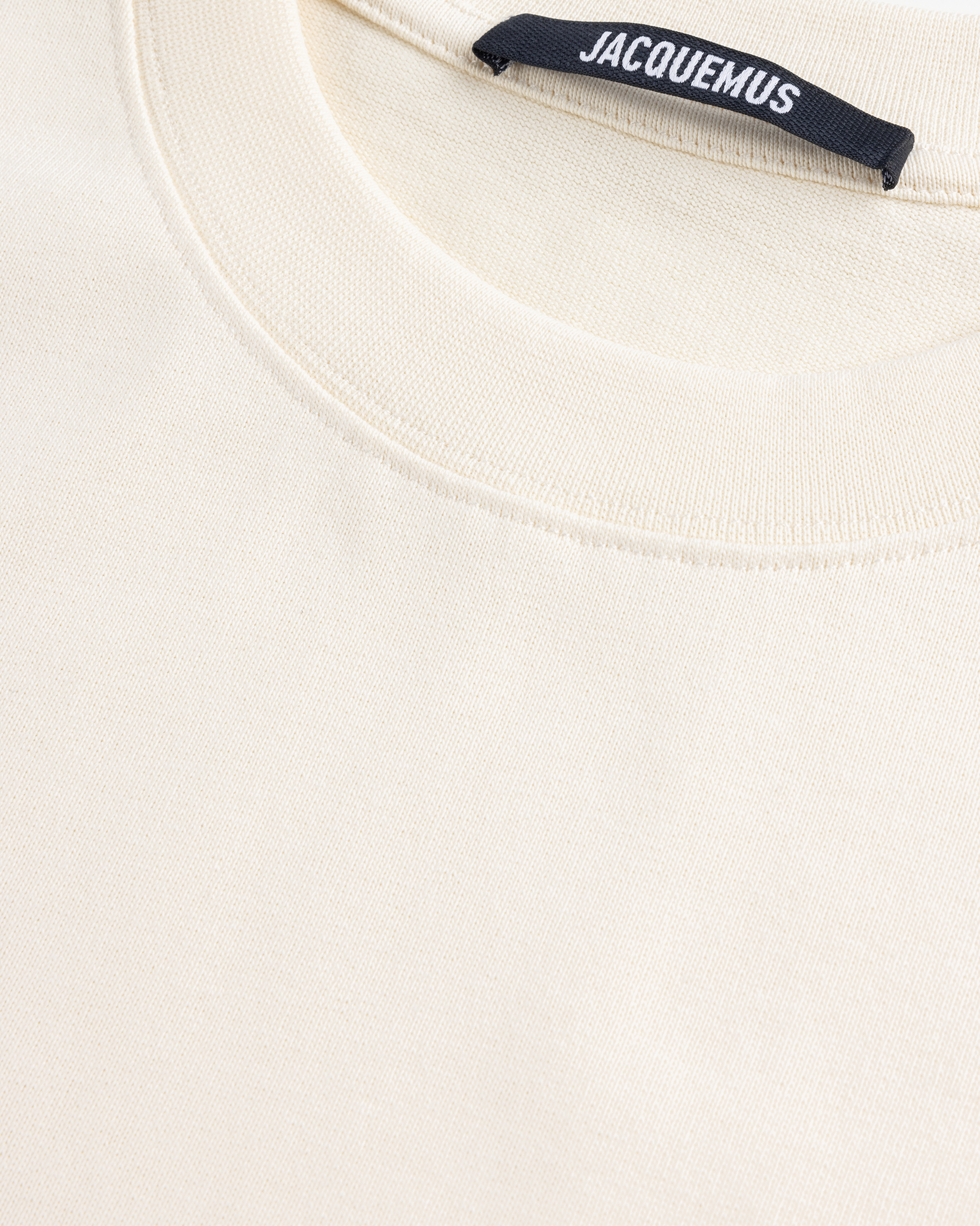 JACQUEMUS – Le T-Shirt Gros Grain Beige - T-Shirts - Beige - Image 7