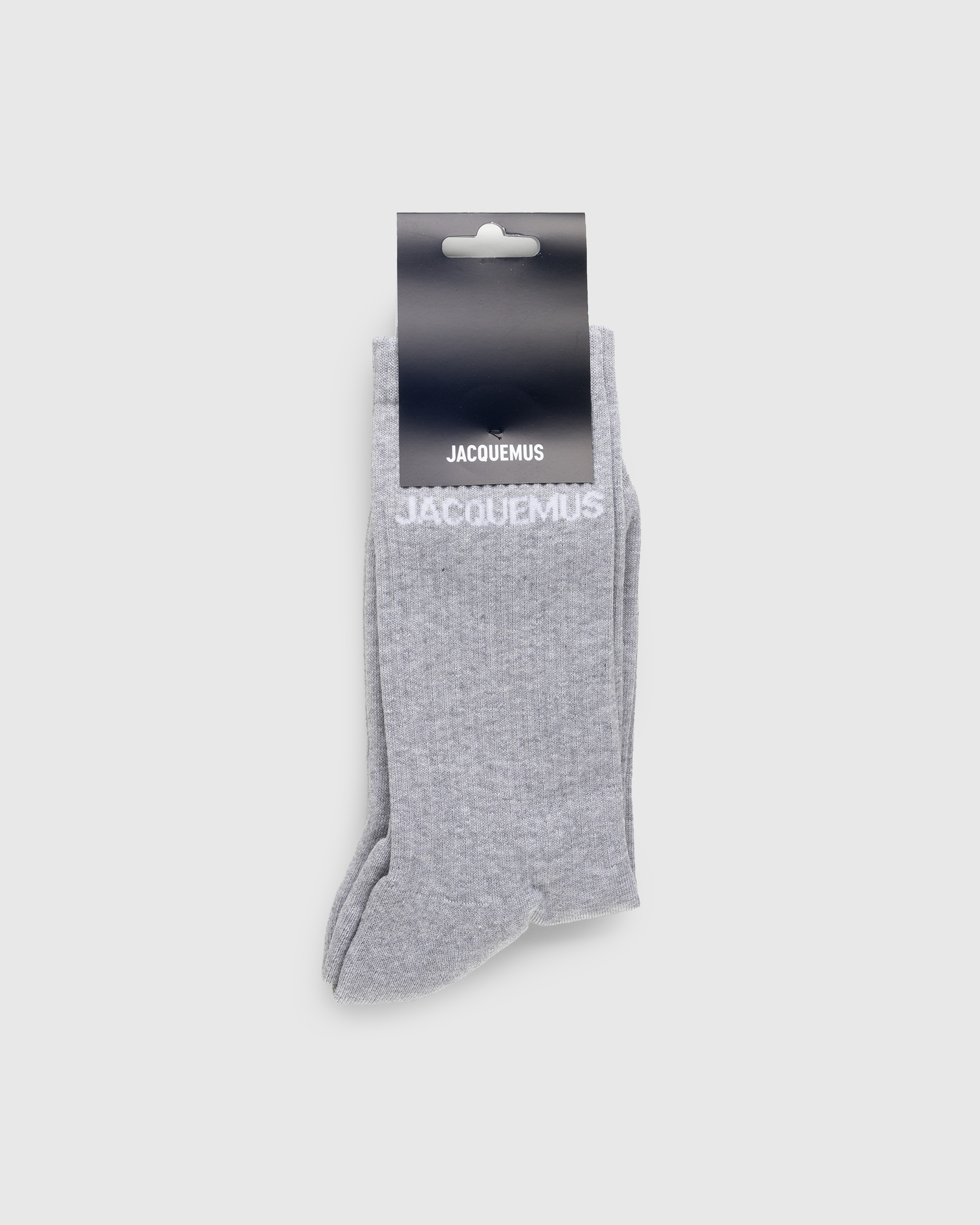 JACQUEMUS – Les Chaussettes Medium Grey - Ankle - Grey - Image 3