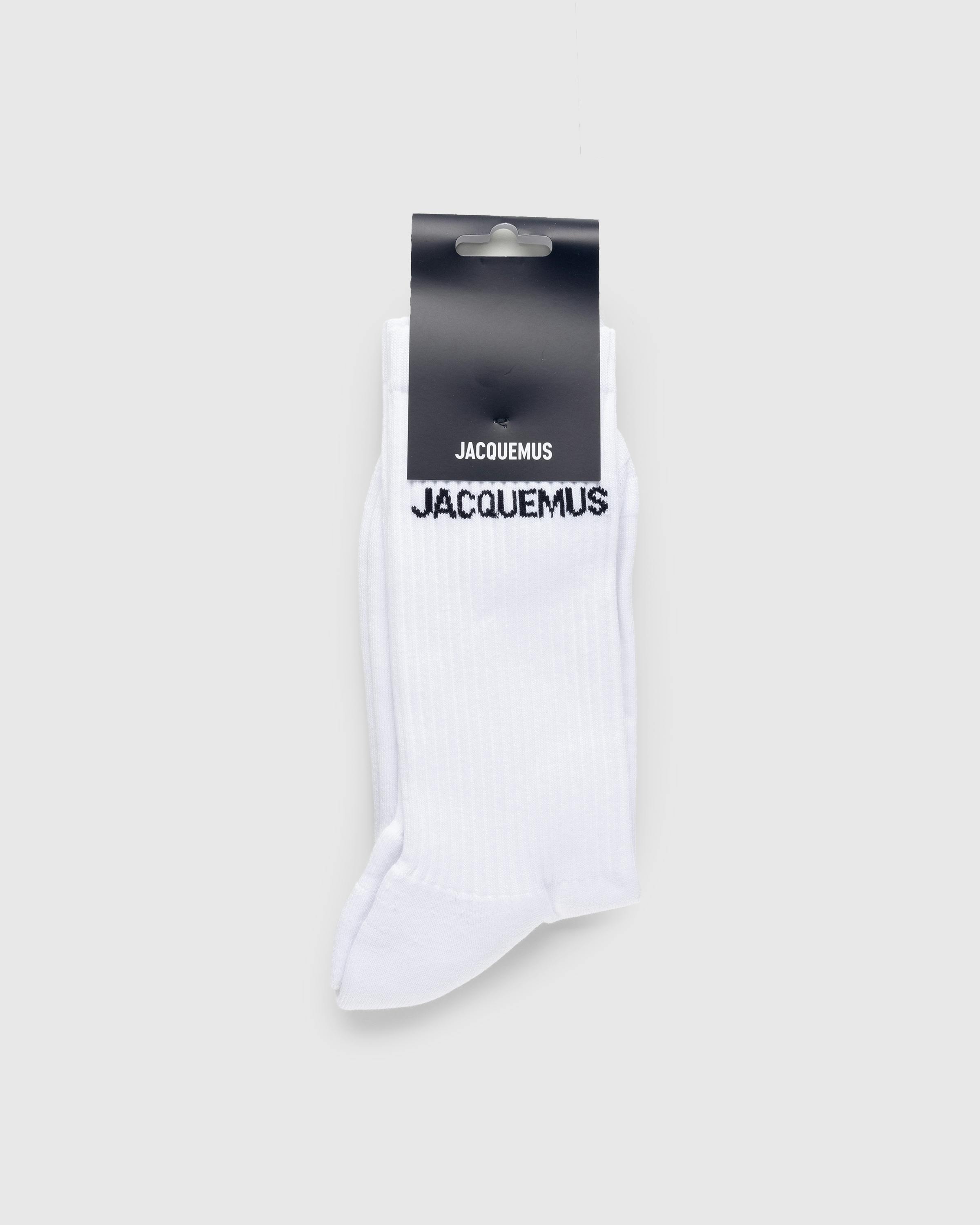 JACQUEMUS – Les Chaussettes White - Ankle - White - Image 3