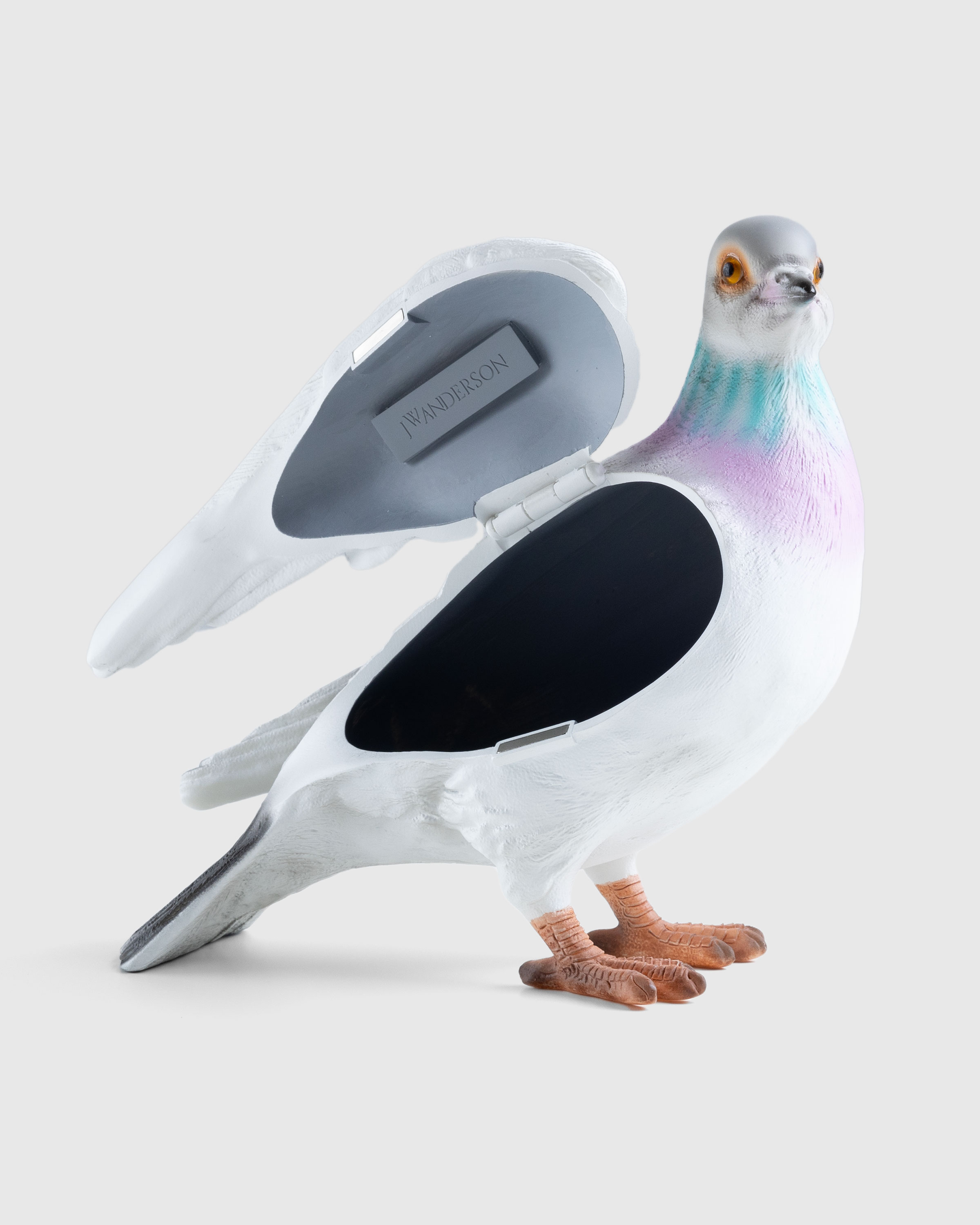 J.W. Anderson – Pigeon Clutch Bag Grey - Shoulder Bags - Grey - Image 3