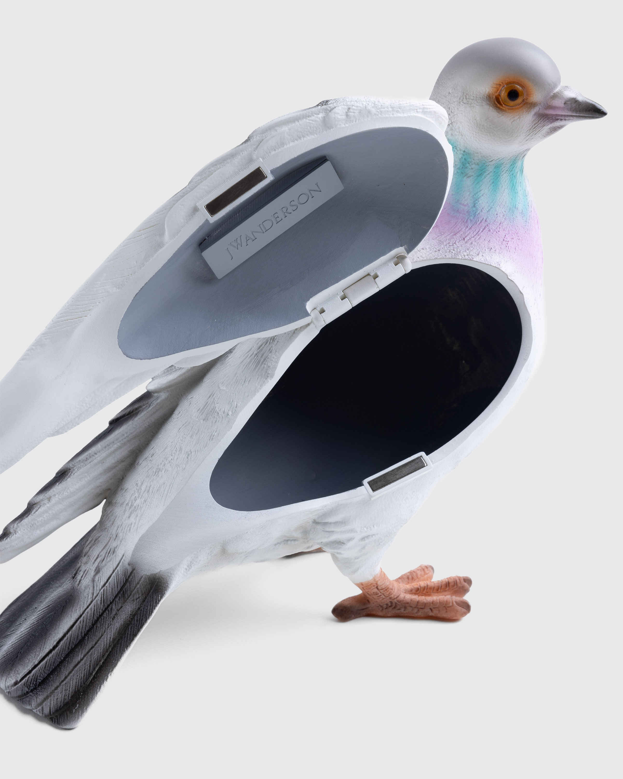 J.W. Anderson – Pigeon Clutch Bag Grey - Shoulder Bags - Grey - Image 7