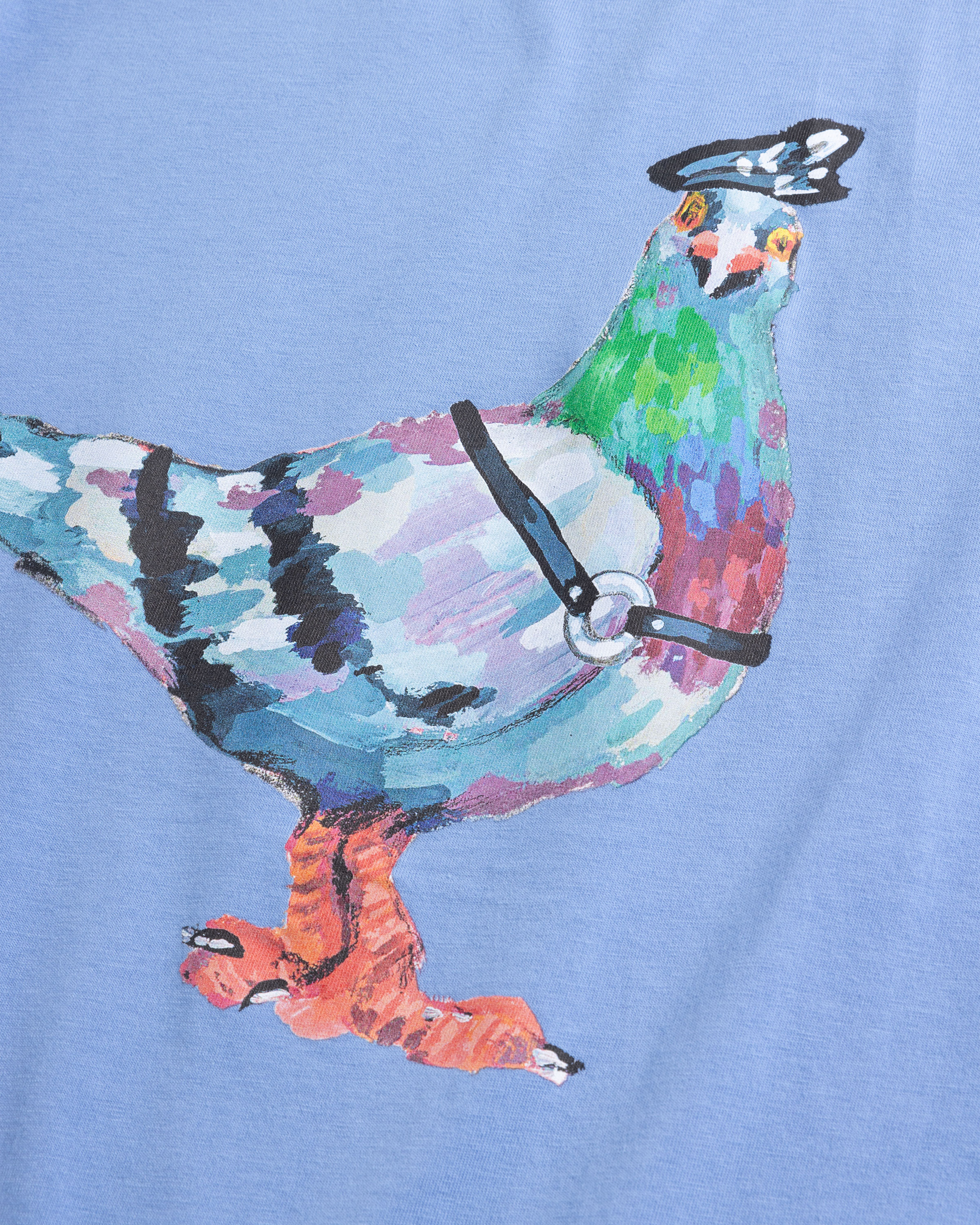 J.W. Anderson – Pride Pigeon Graphic T-Shirt Blue - T-Shirts - Blue - Image 7