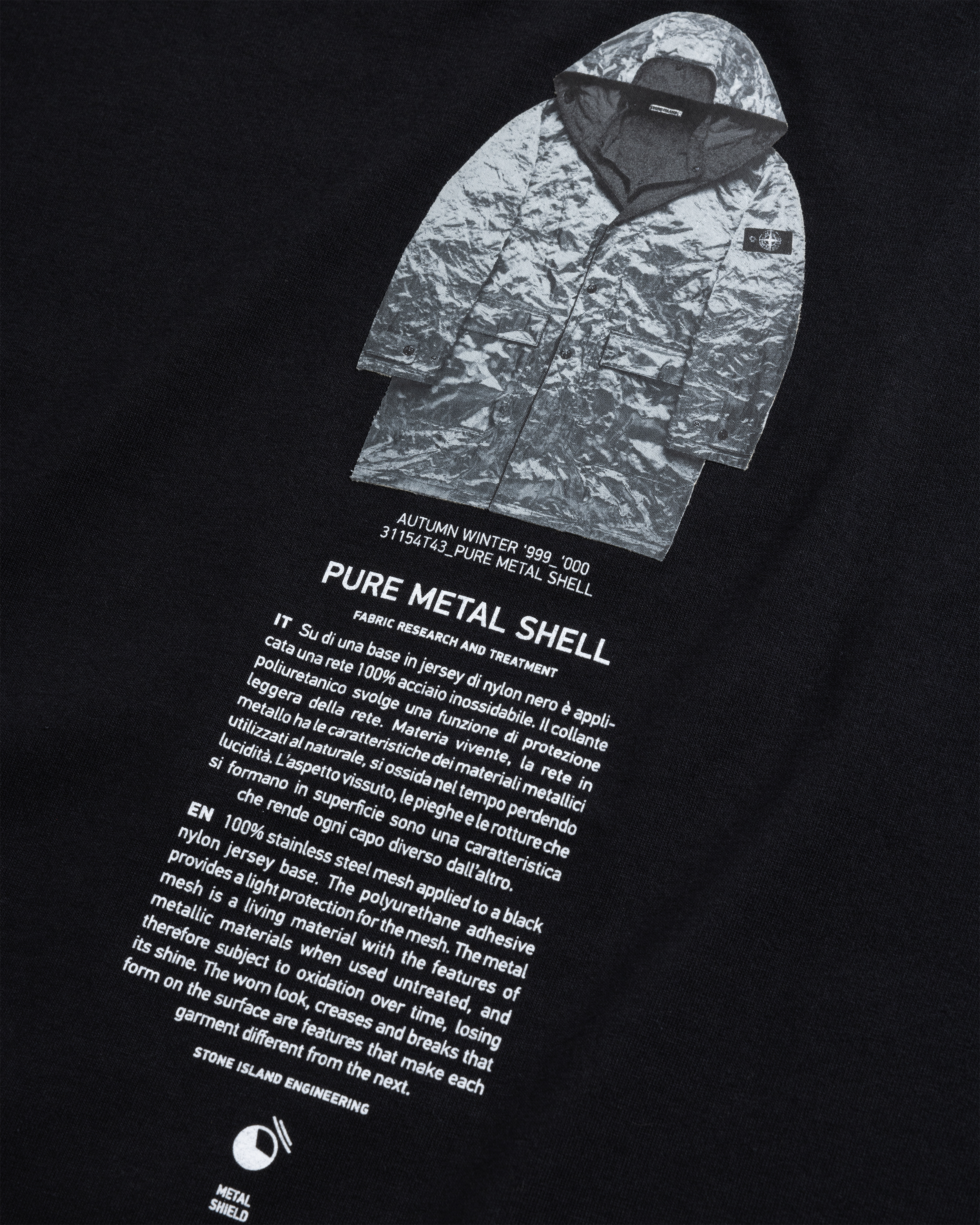 Stone Island – Archivio T-Shirt Black - T-Shirts - Black - Image 7
