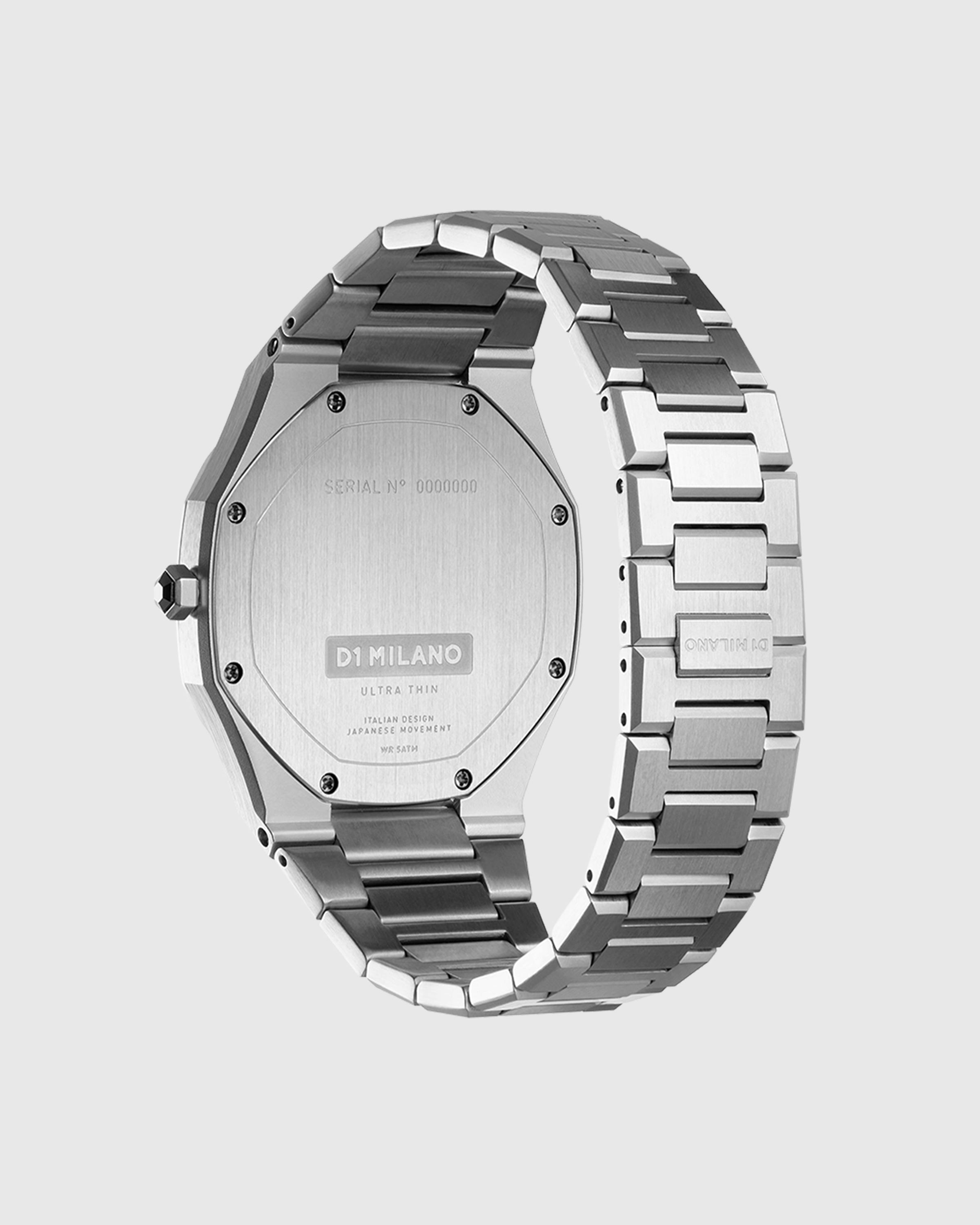 D1 Milano – Ultra Thin Bracelet 40mm Silver - Quartz - Silver - Image 3