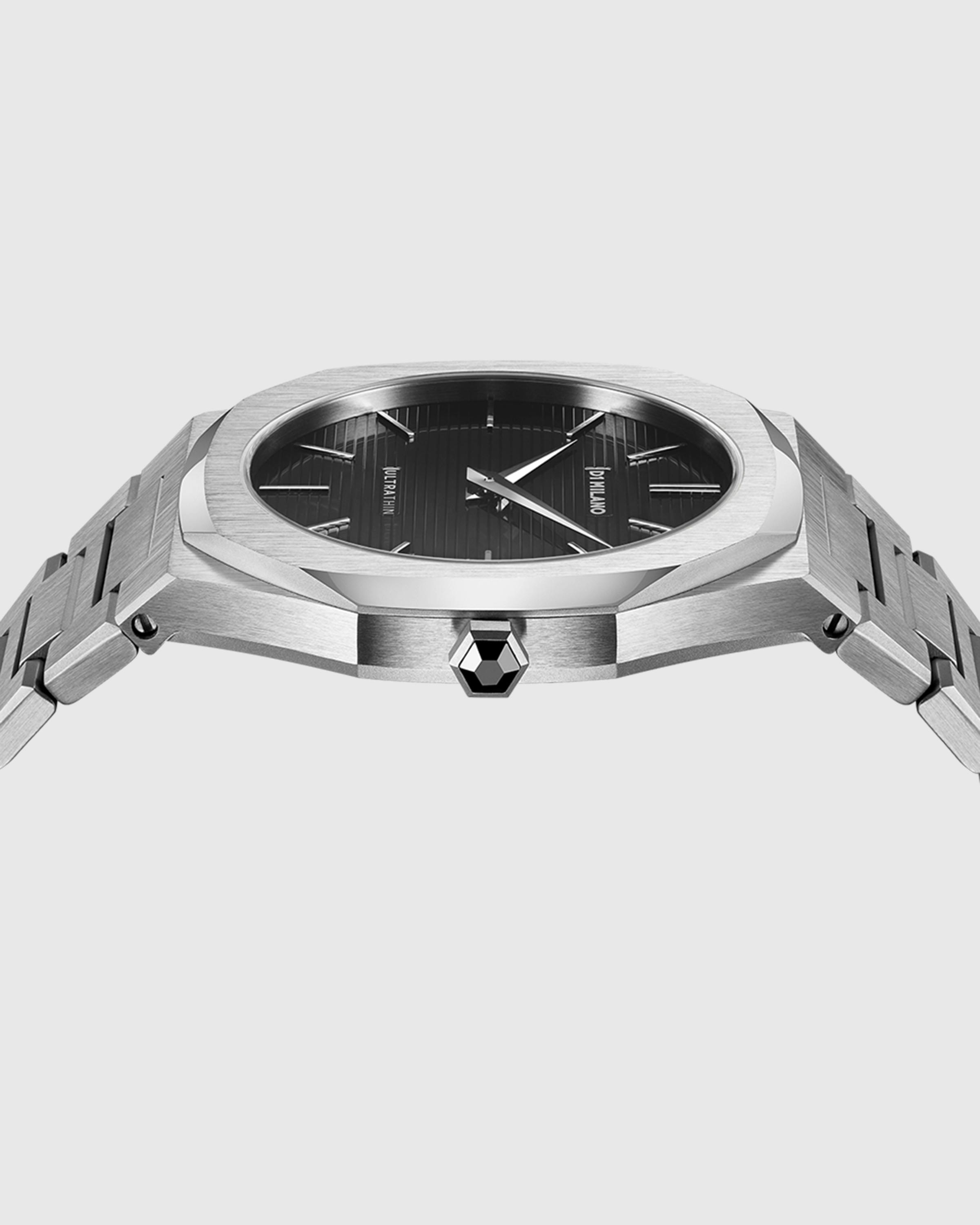 D1 Milano – Ultra Thin Bracelet 40mm Silver - Quartz - Silver - Image 4