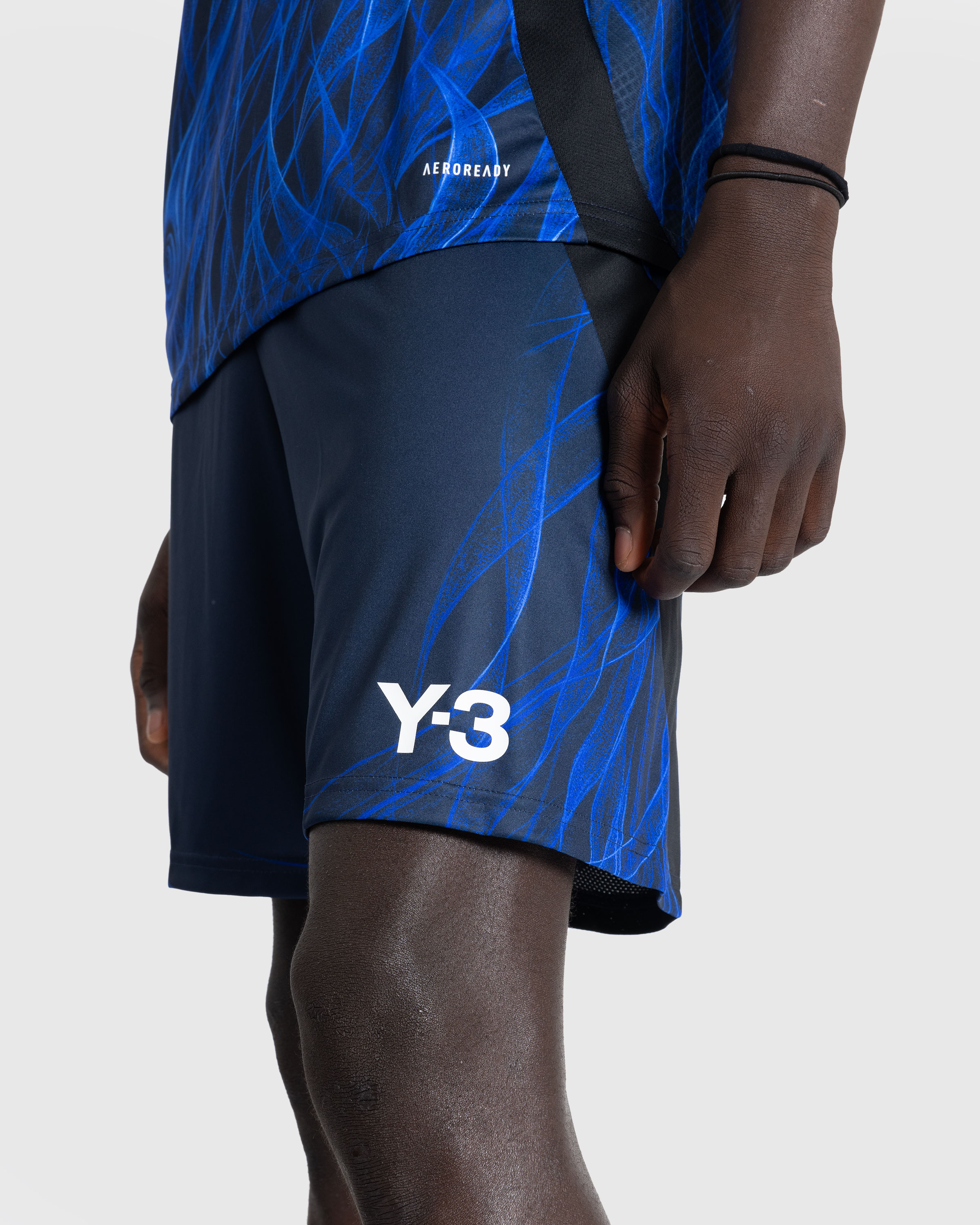 Y-3 – JFA Home Shorts Blue - Active Shorts - Blue - Image 5