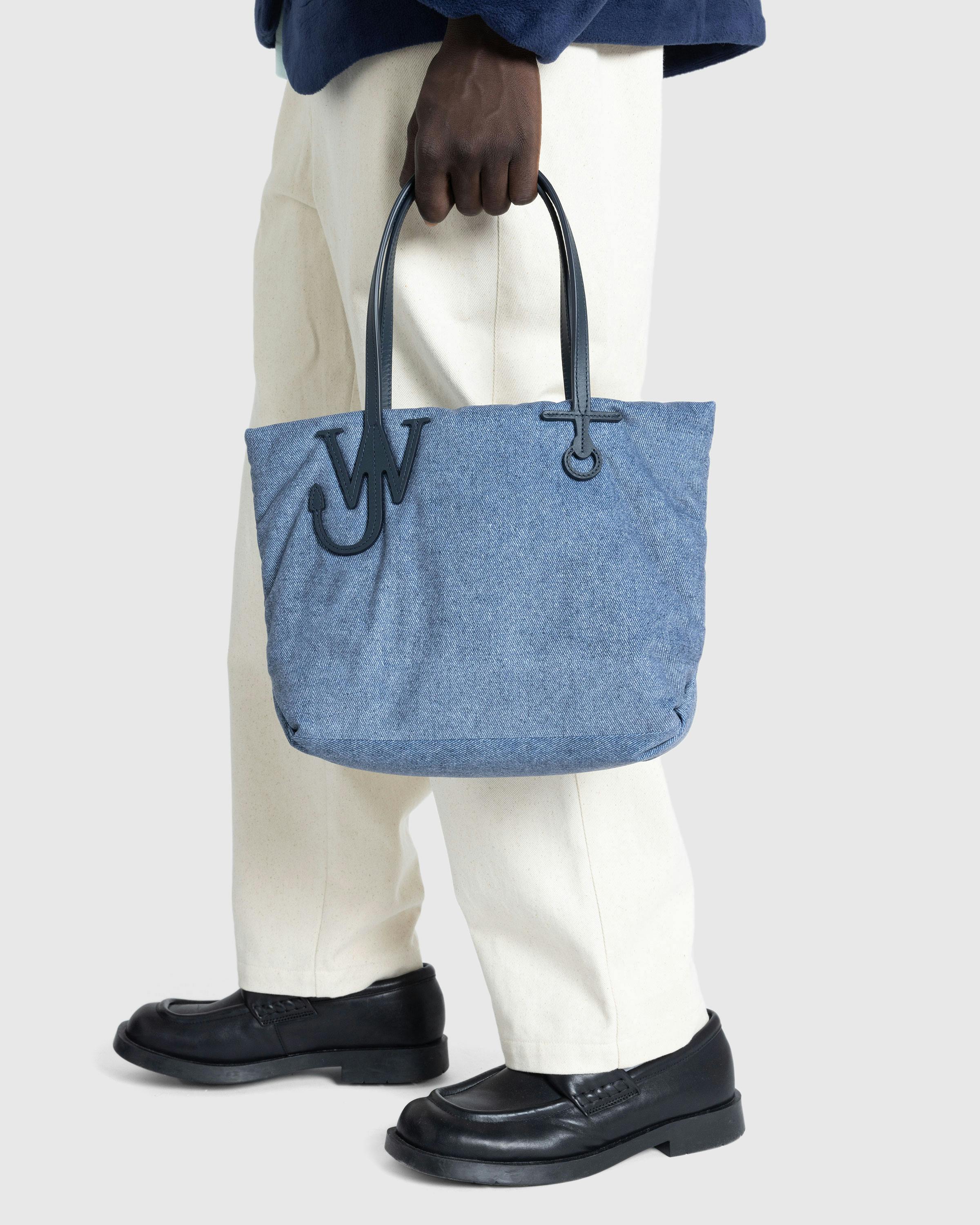 J.W. Anderson – Small Puffy Anchor Tote Blue - Tote Bags - Blue - Image 2