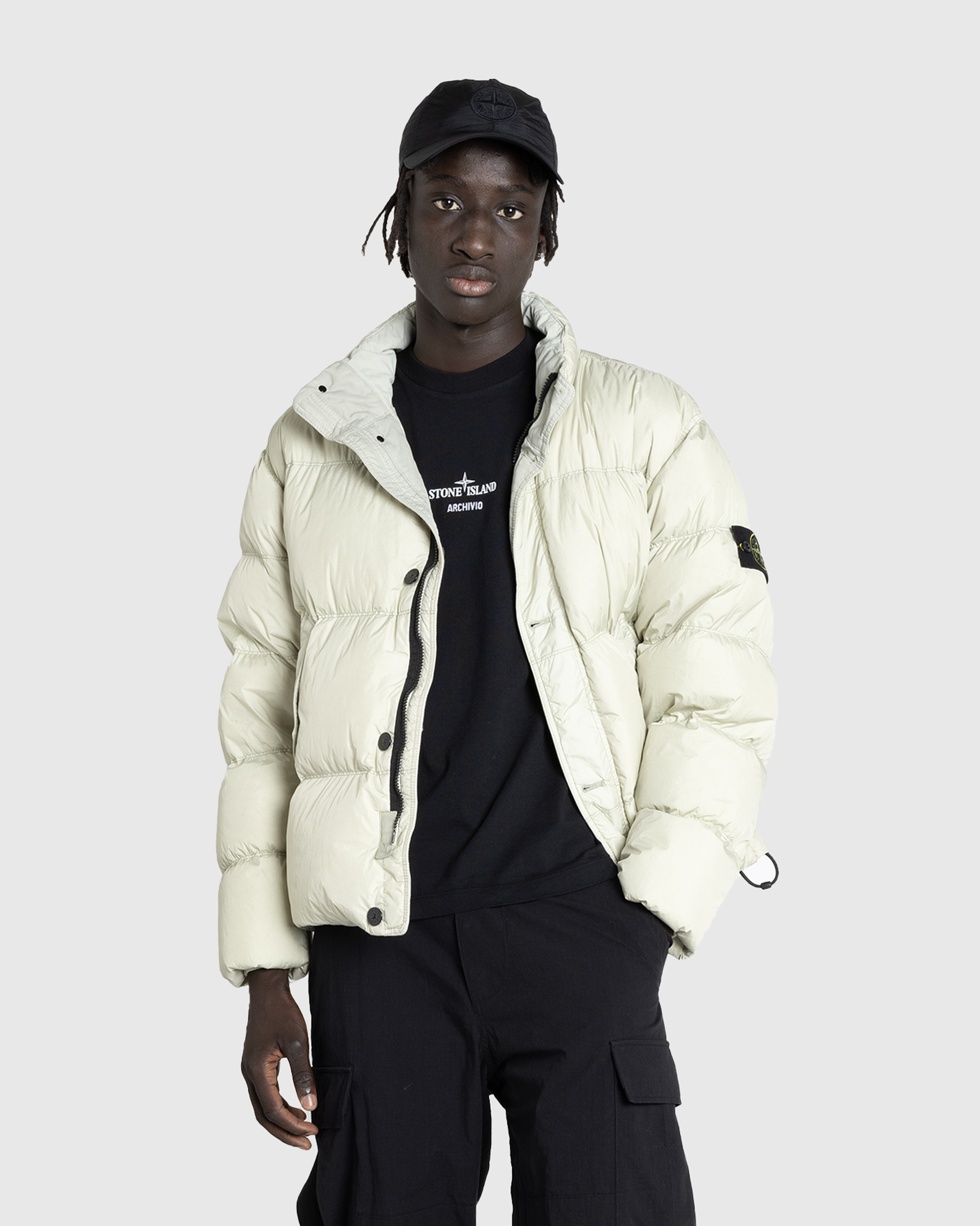 Stone Island – Real Down Jacket Plaster - Down Jackets - Beige - Image 2
