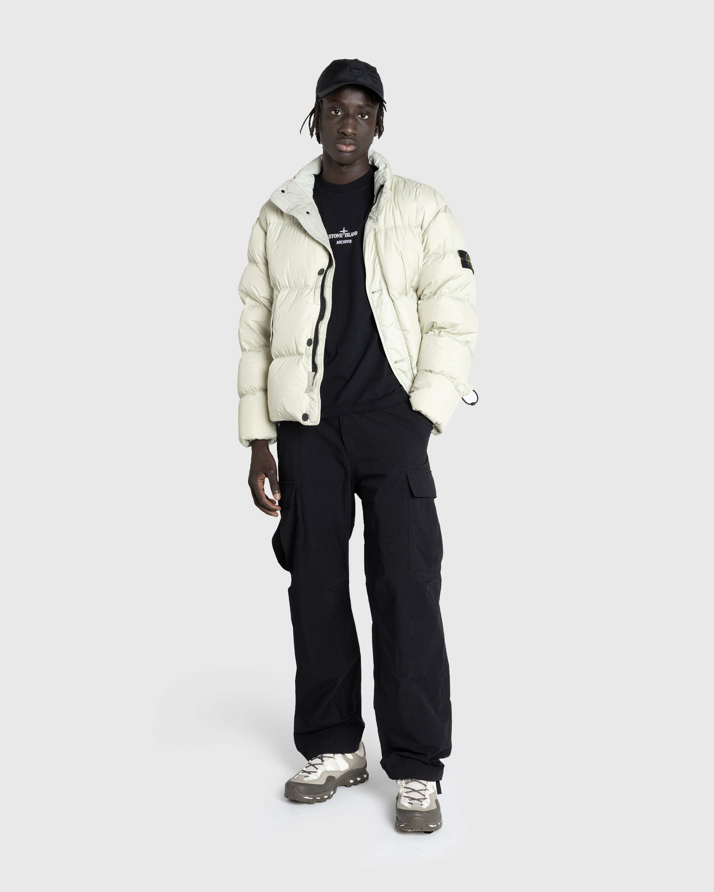 Stone Island – Real Down Jacket Plaster - Down Jackets - Beige - Image 3